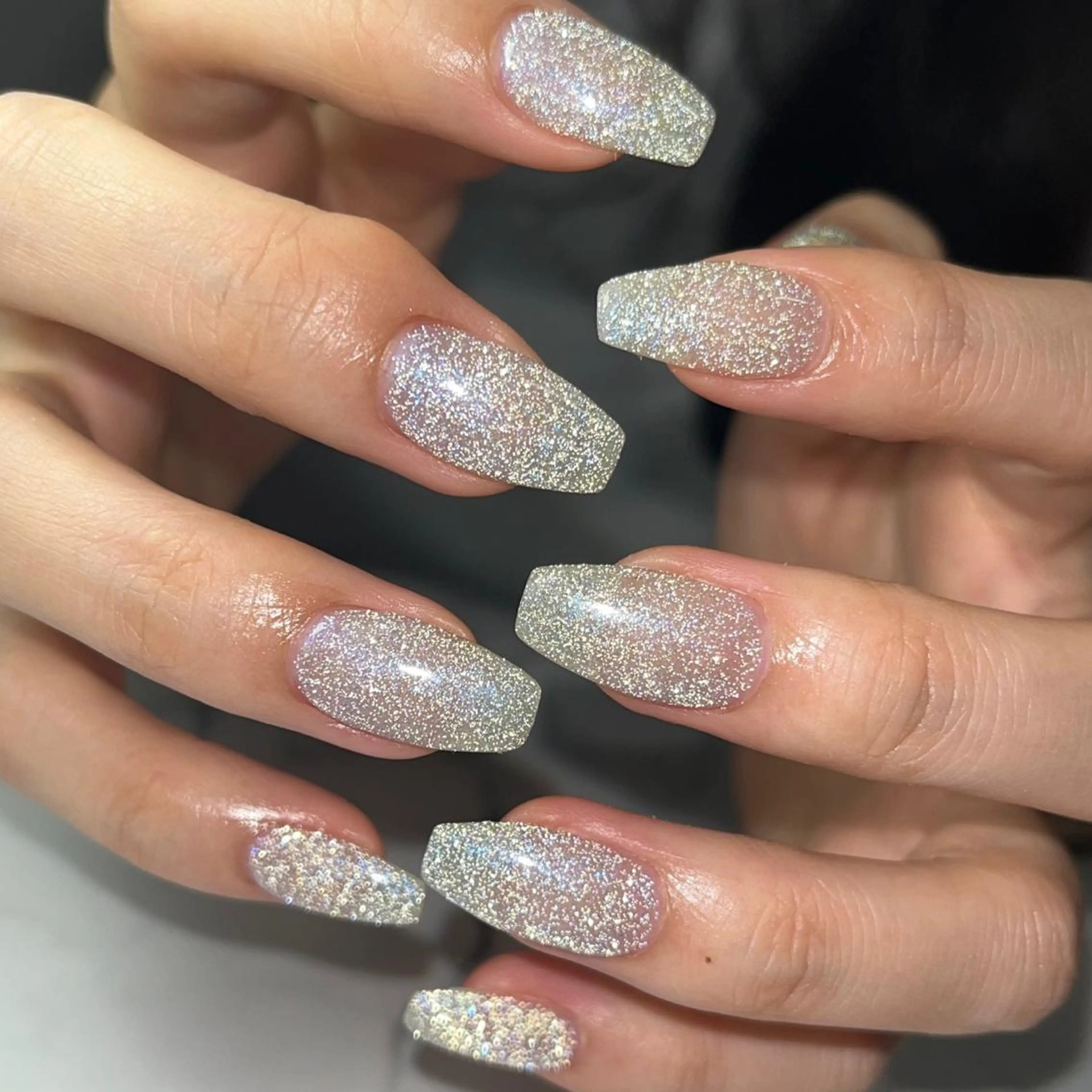 ネイル フラッシュネイル ニュアンスネイル ワンカラーネイル スクエアネイル ハンドネイル NAIL NOWのネイルデザイン