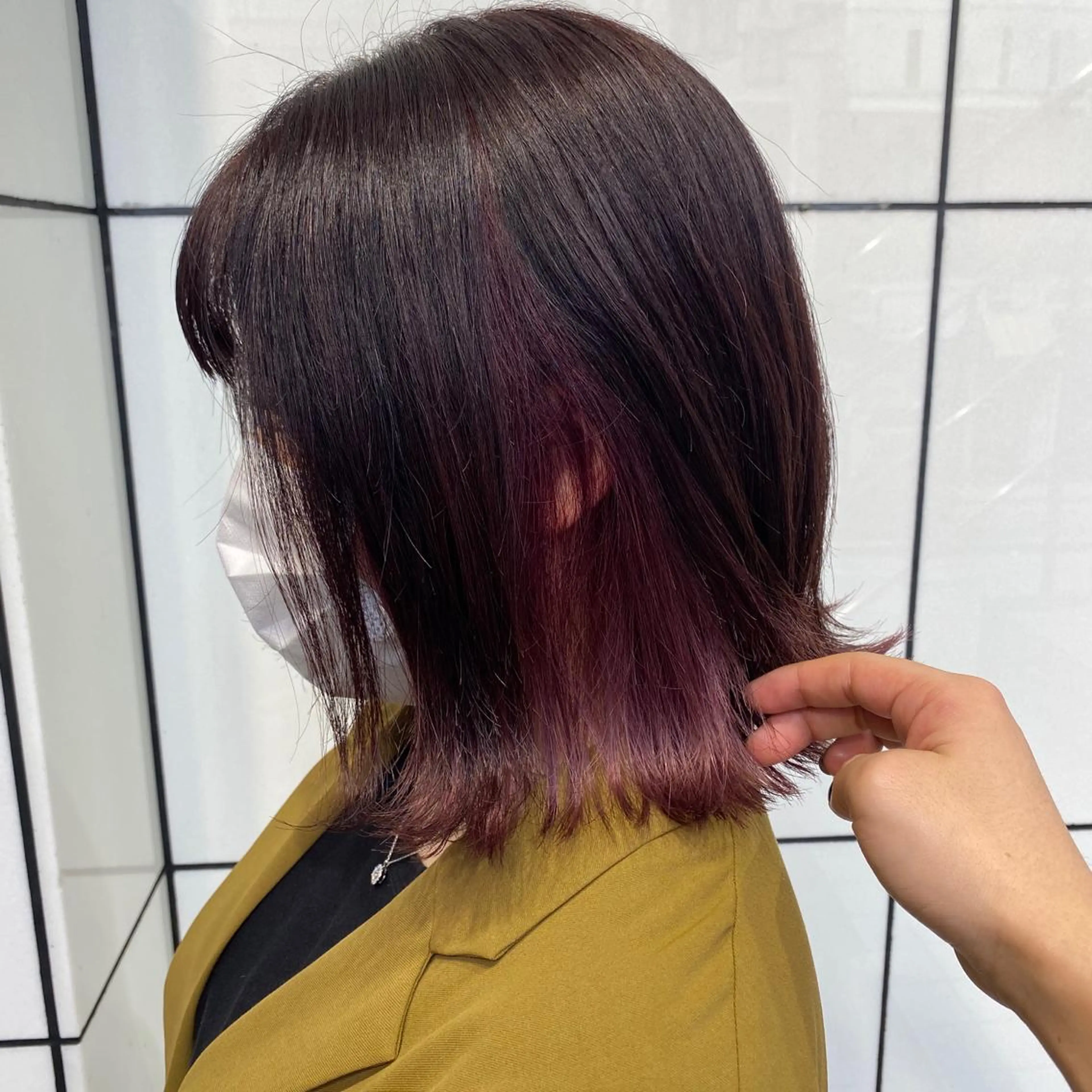 ミディアム カラー newi saLyu 今井海斗のヘアスタイル