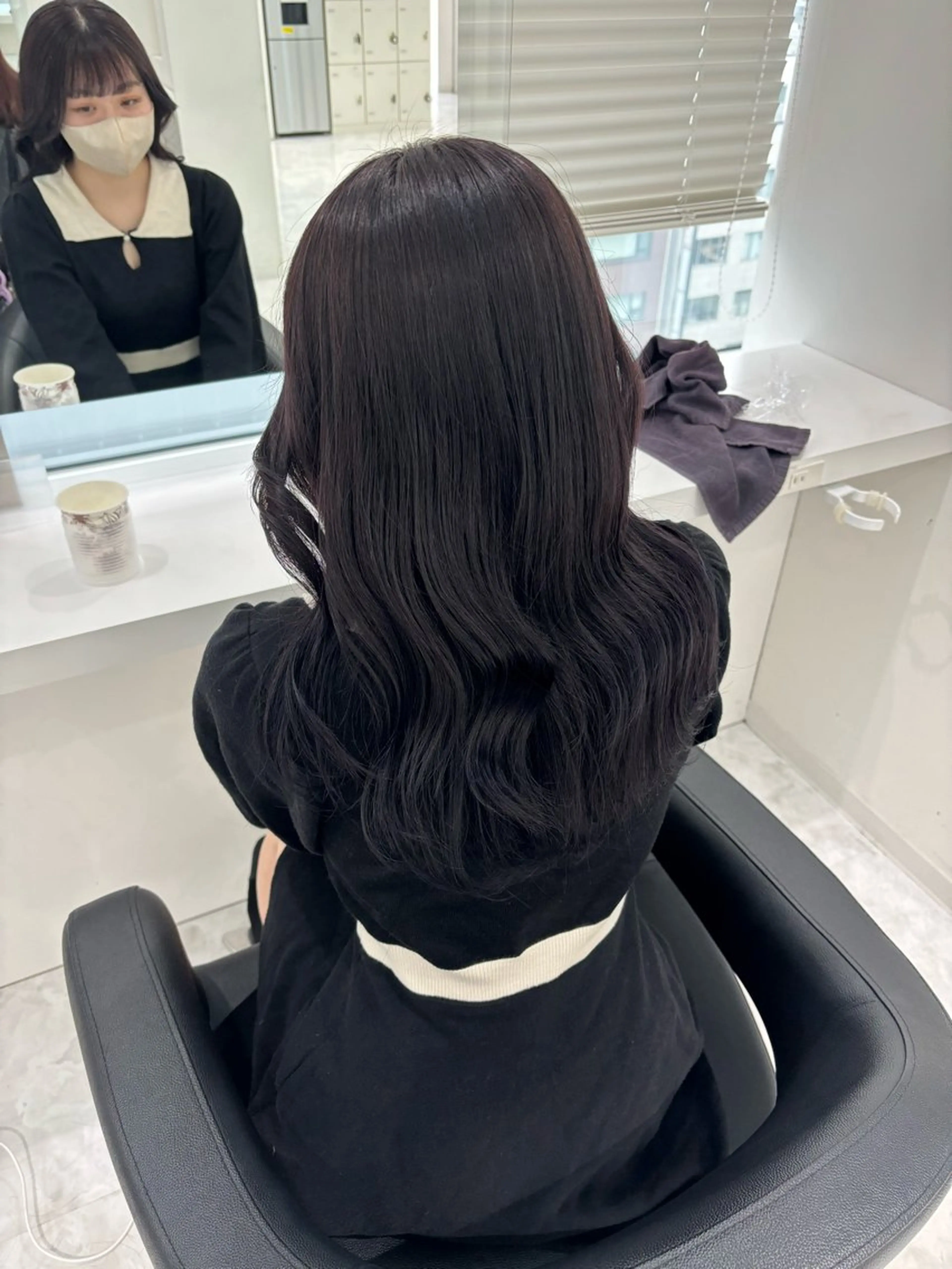ロング ヘアカラー トリートメント ヘアセット 都内1優しい🤍透明 感カラー🤍サツキのヘアスタイル