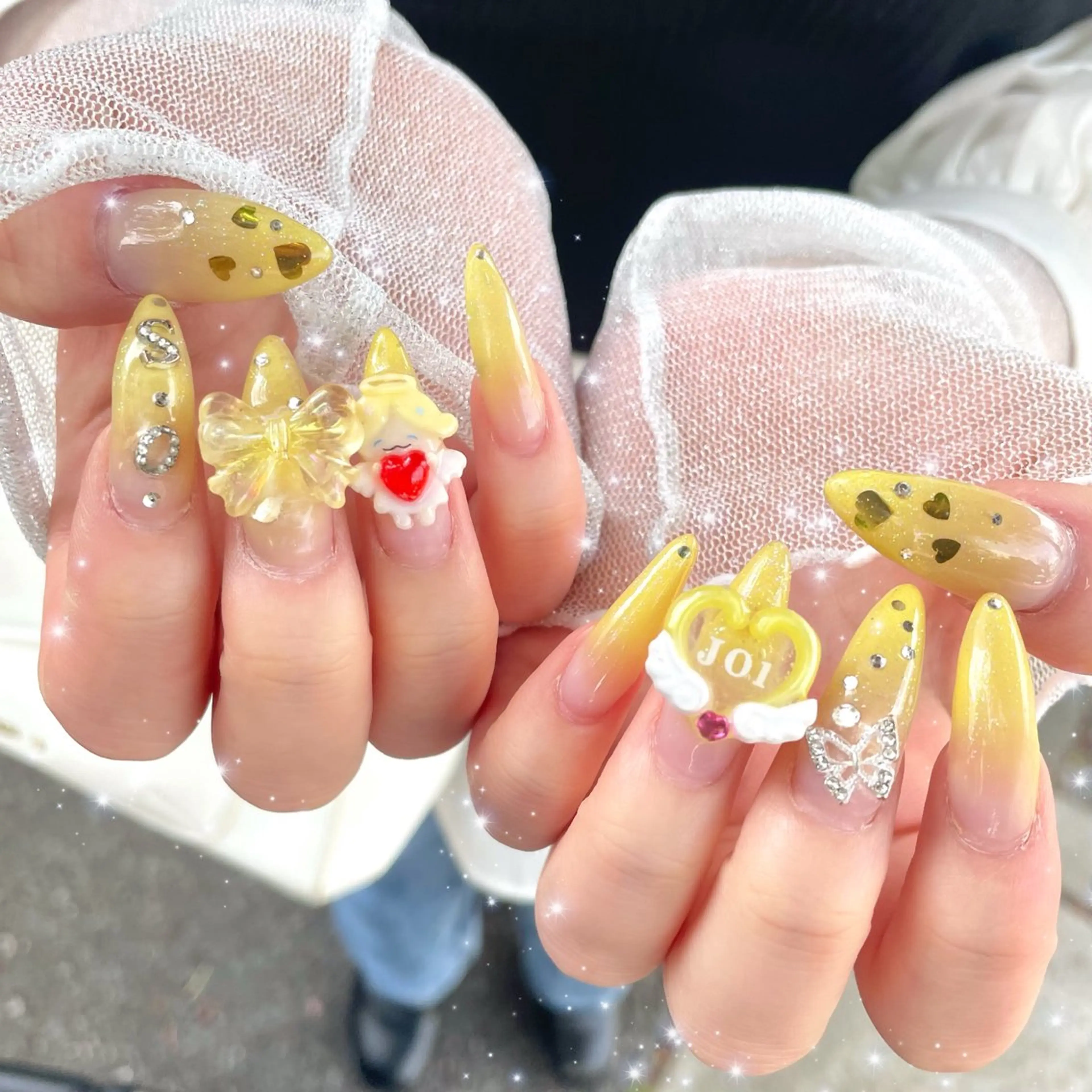 ネイル 黄色 ハンドネイル WOL TOKYO 池袋 maiのネイルデザイン