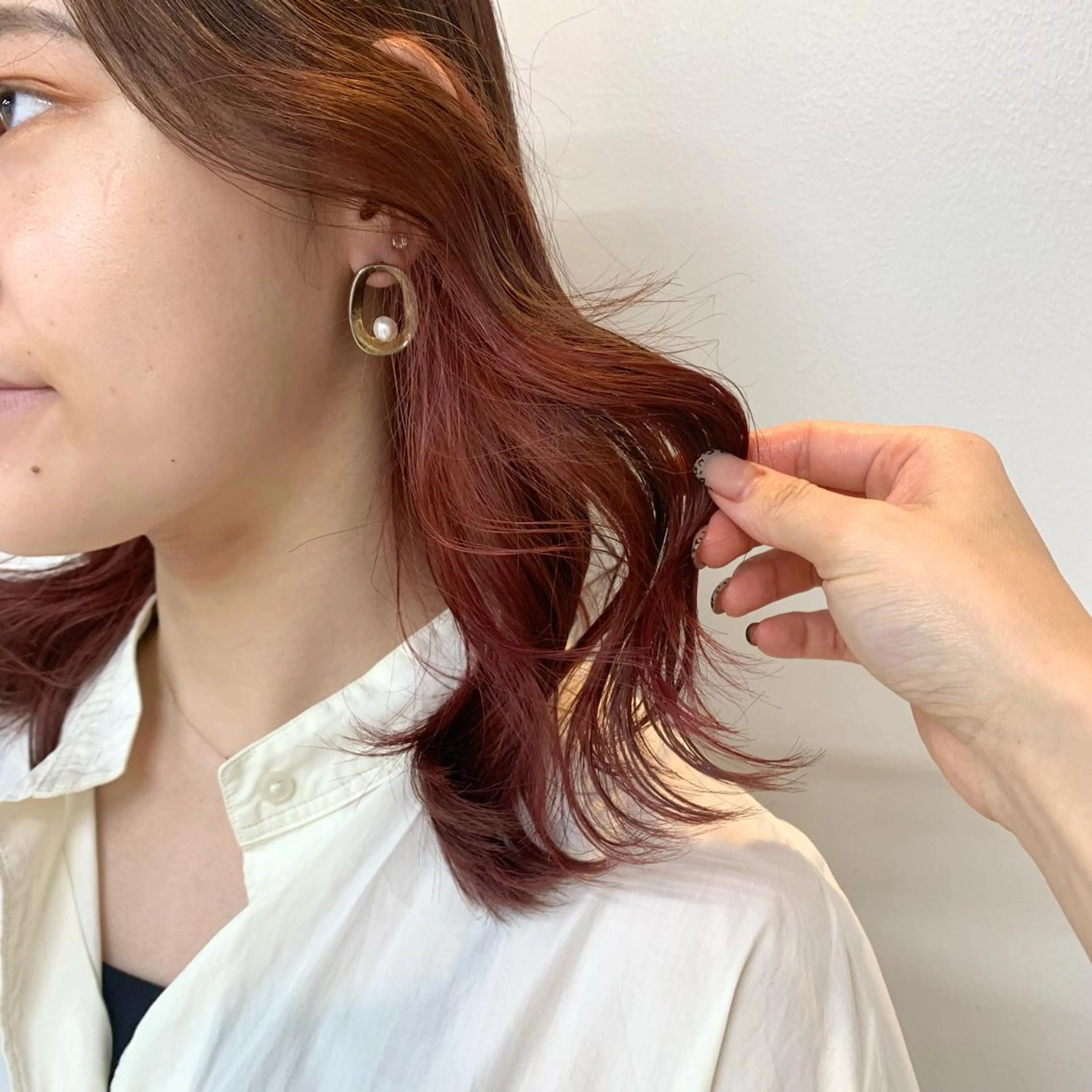 ミディアム カラー ヘアカラー TriumpH天王寺店【ミルボンAujua認定サロン】所属・SAKI🐈⬛【 HAPPY届けます】のヘアスタイル