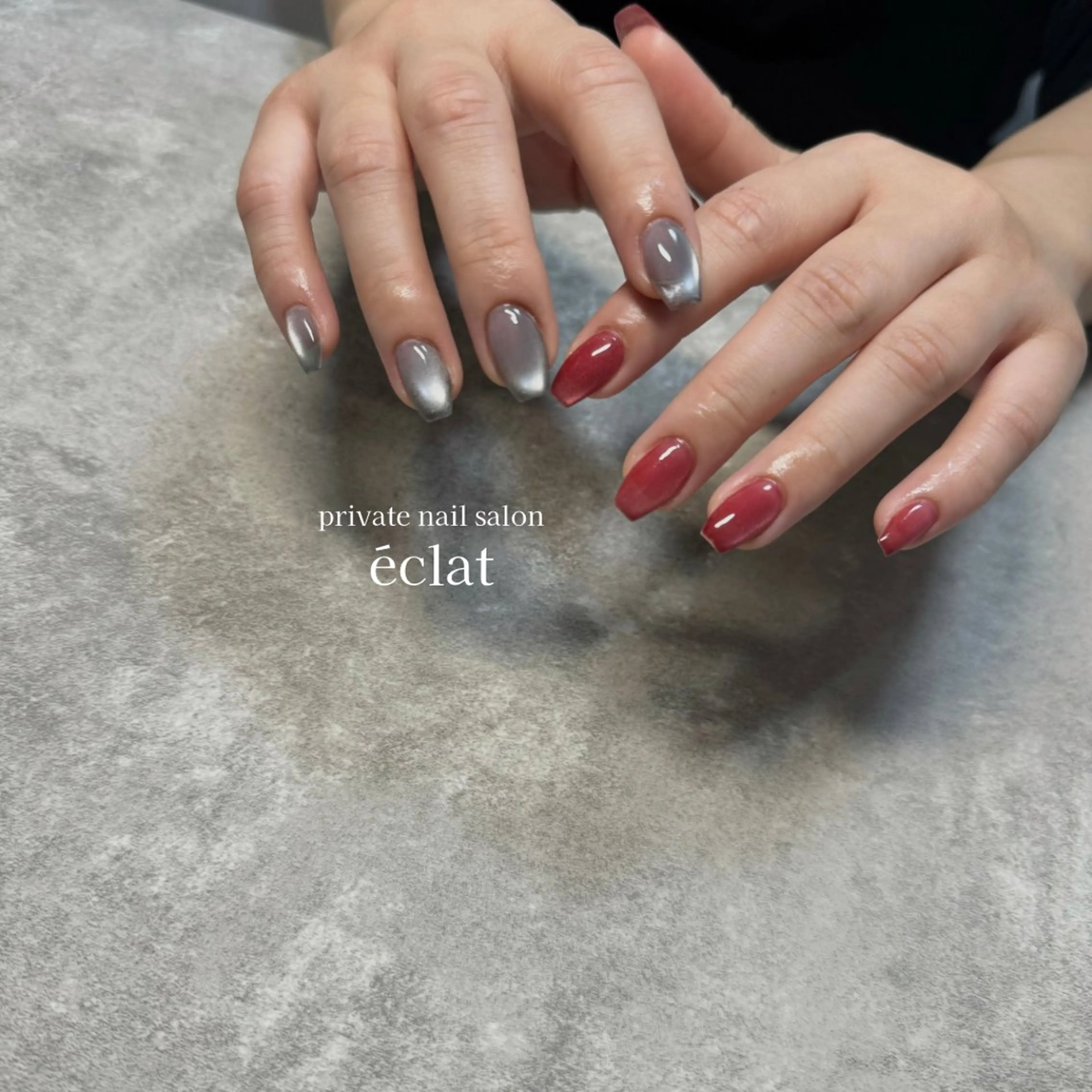 ネイル マグネットネイル nailsalon éclatのネイルデザイン