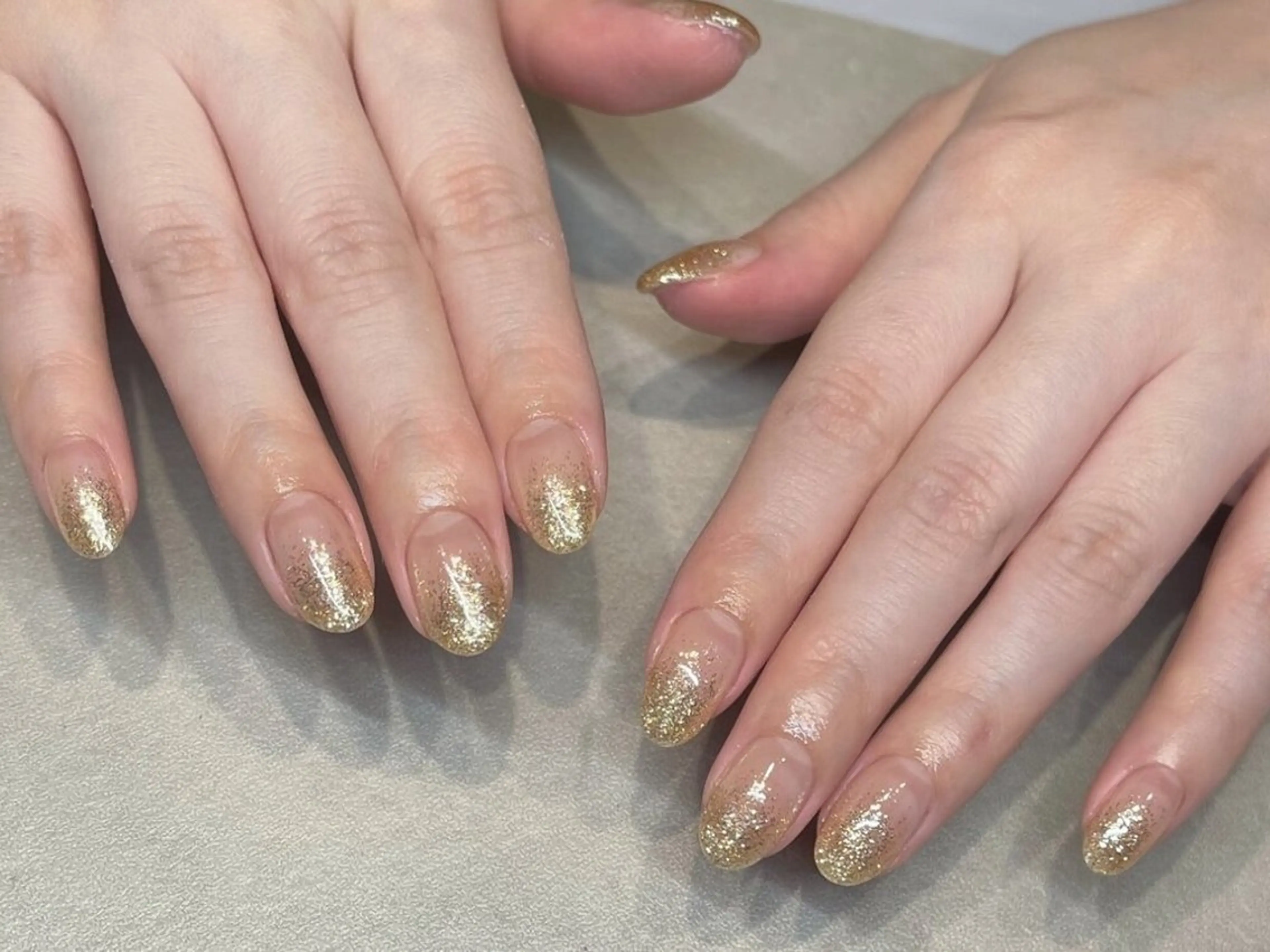 ネイル ラメ(グリッター) ラメグラデーション Nail Anela 池袋のネイルデザイン