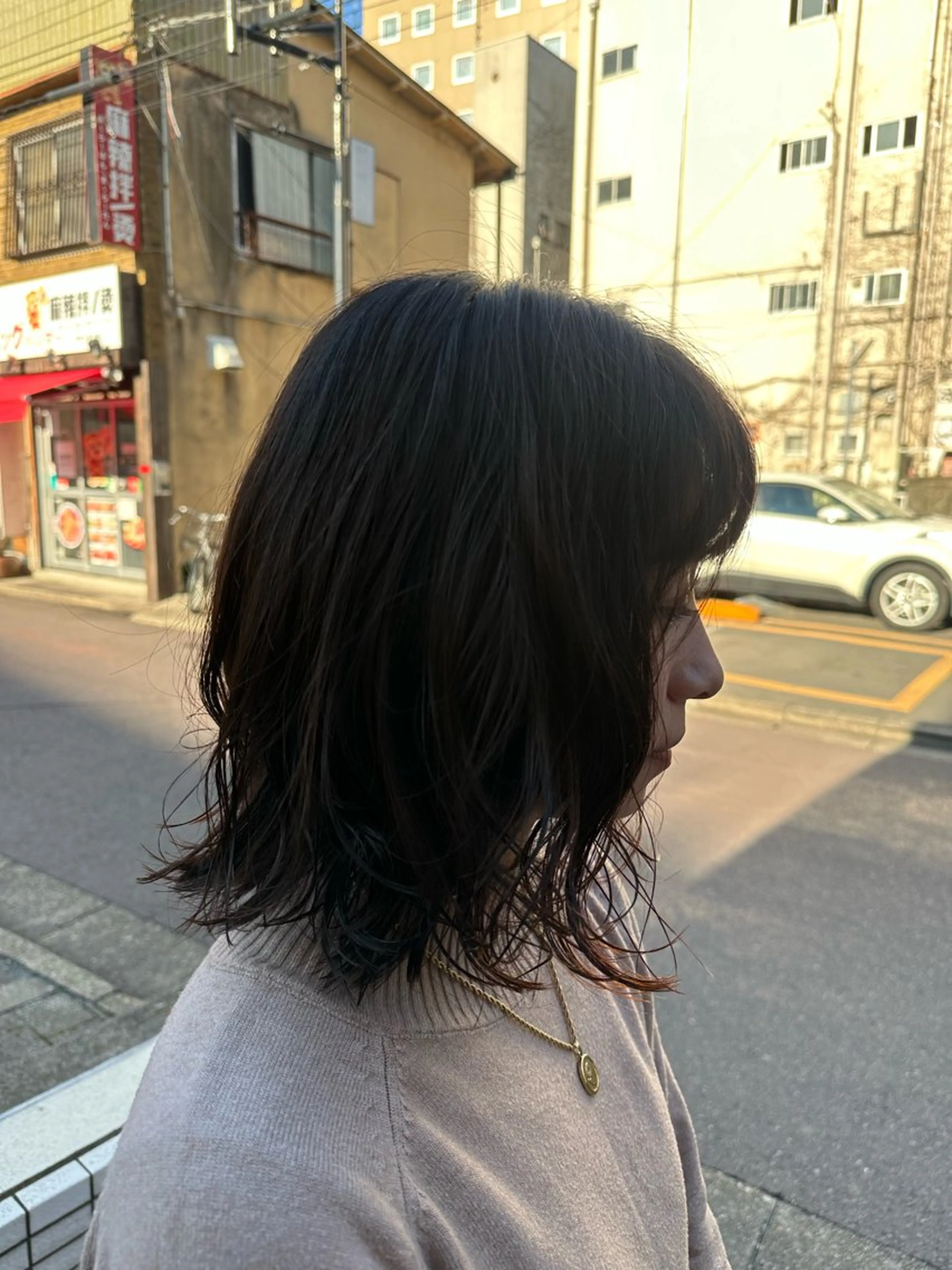 ミディアム パーマ ミディアムパーマ ボブ 長めボブ カット パーマ KAKERU/ボブ/ ショート/パーマ🌱のヘアスタイル