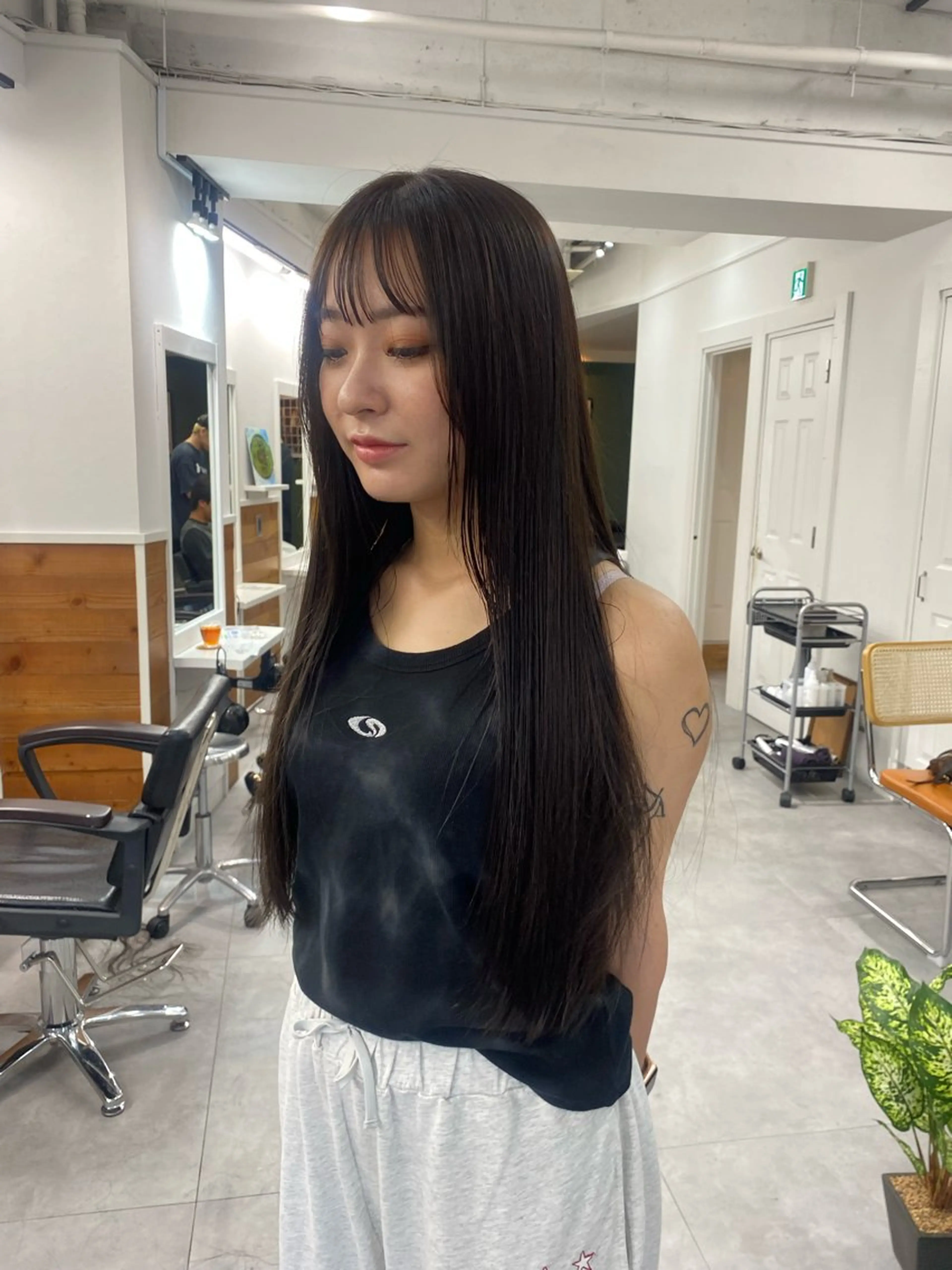 ロング カット ヘアカラー トリートメント ボブ/透明感カラー /サナ🌼のヘアスタイル