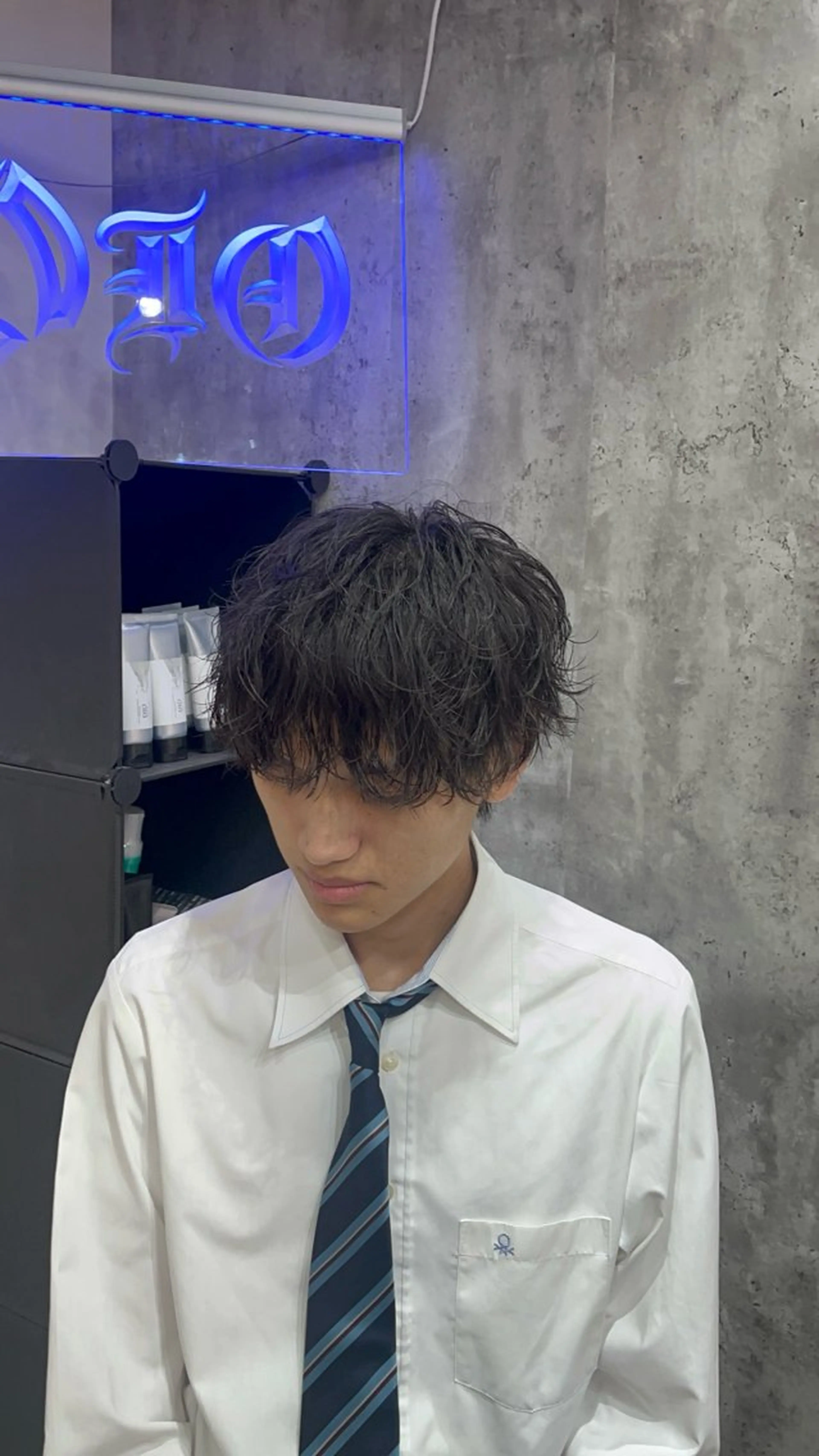 ミディアム パーマ メンズ ミディアムパーマ メンズパーマ 🦄カイ/メンズ 韓国ヘア/パーマ🦄のヘアスタイル