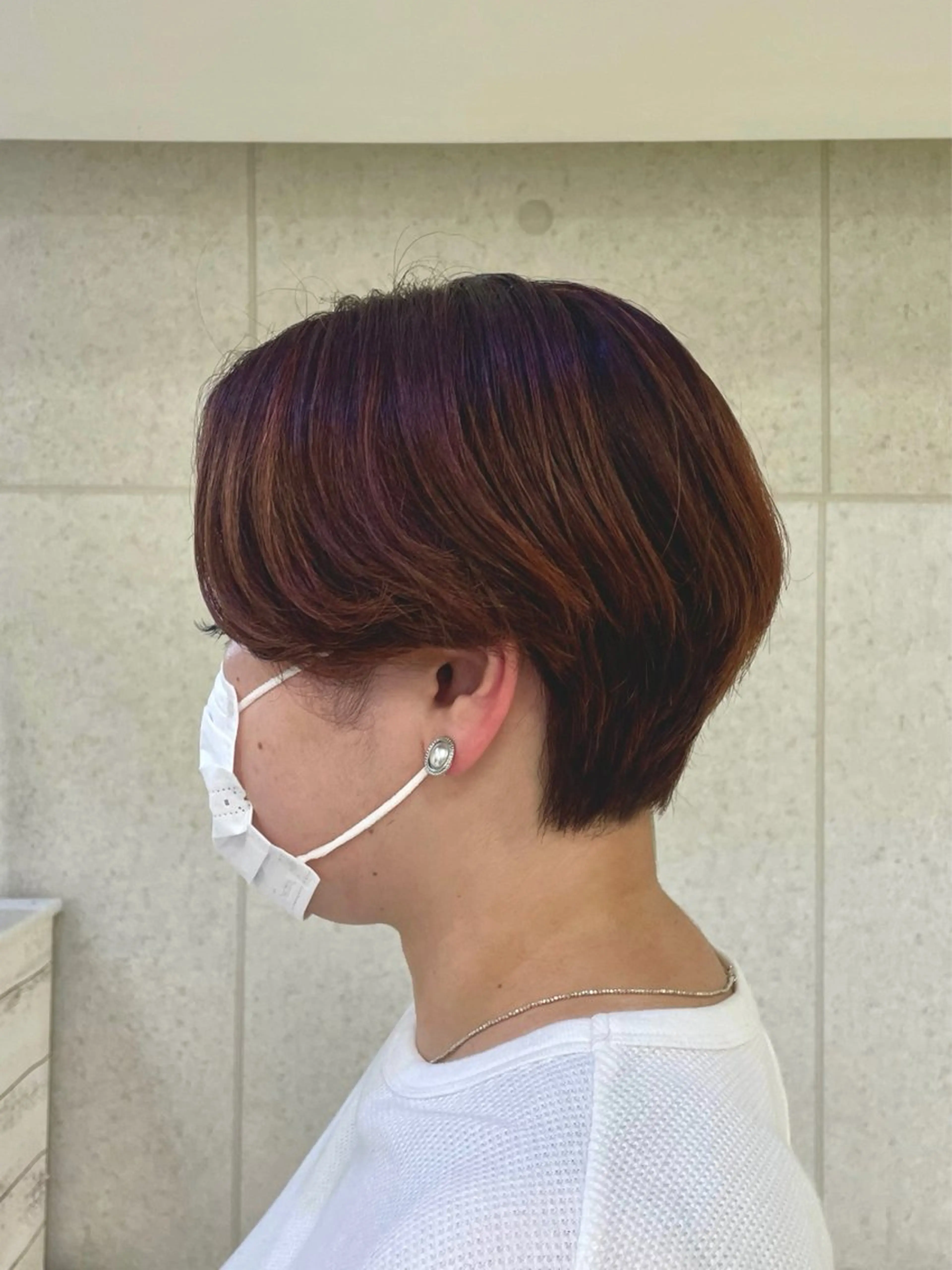 ミディアム カラー ブラウンカラー オレンジ オレンジブラウン ヘアカラー トリートメント 簡単スタイリングヘア 💫ﾖｺﾊｼのヘアスタイル