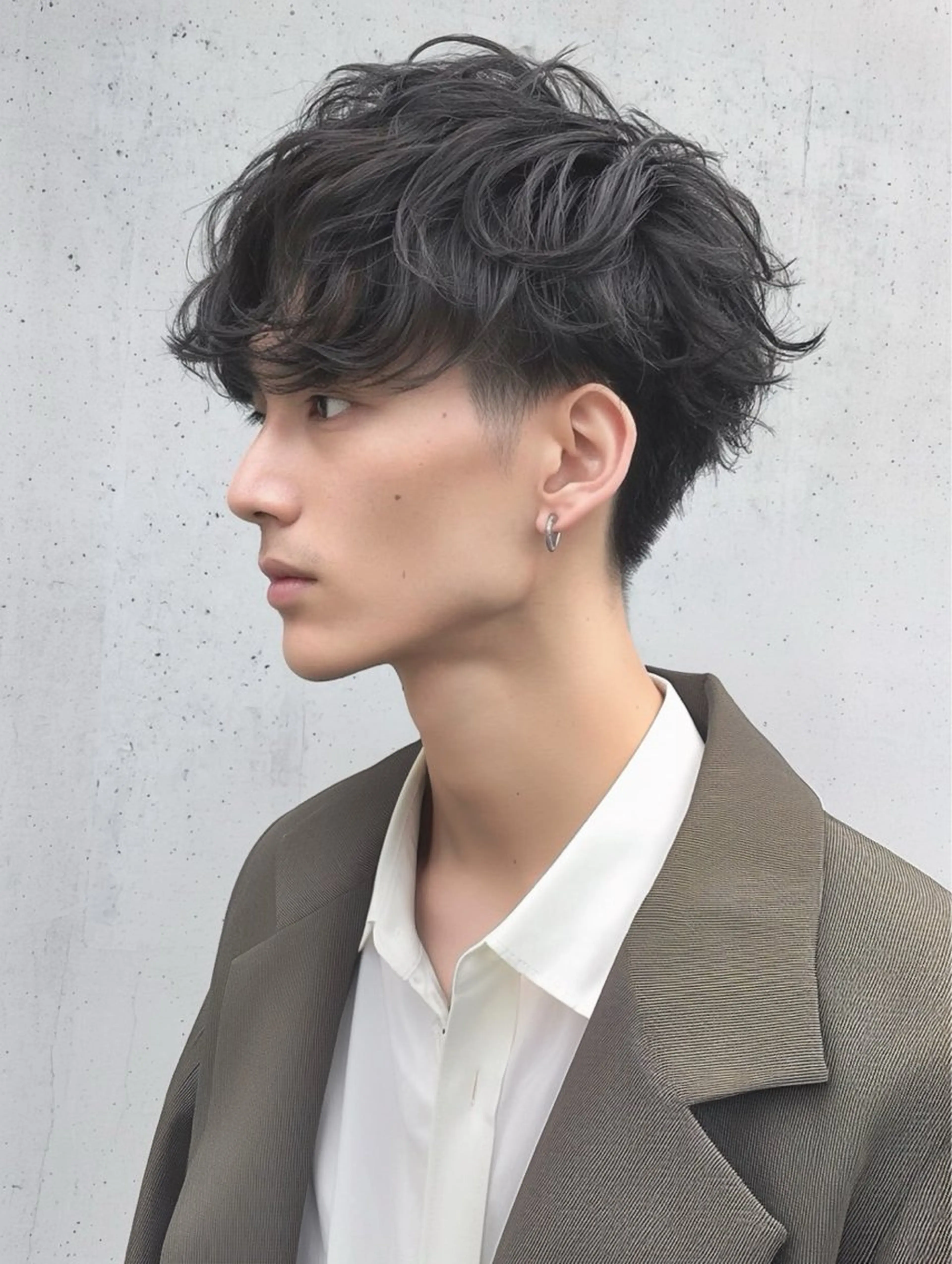 ショート パーマ メンズ カット パーマ ナチュラル×色気パ ーマ 渋谷/マナミのヘアスタイル