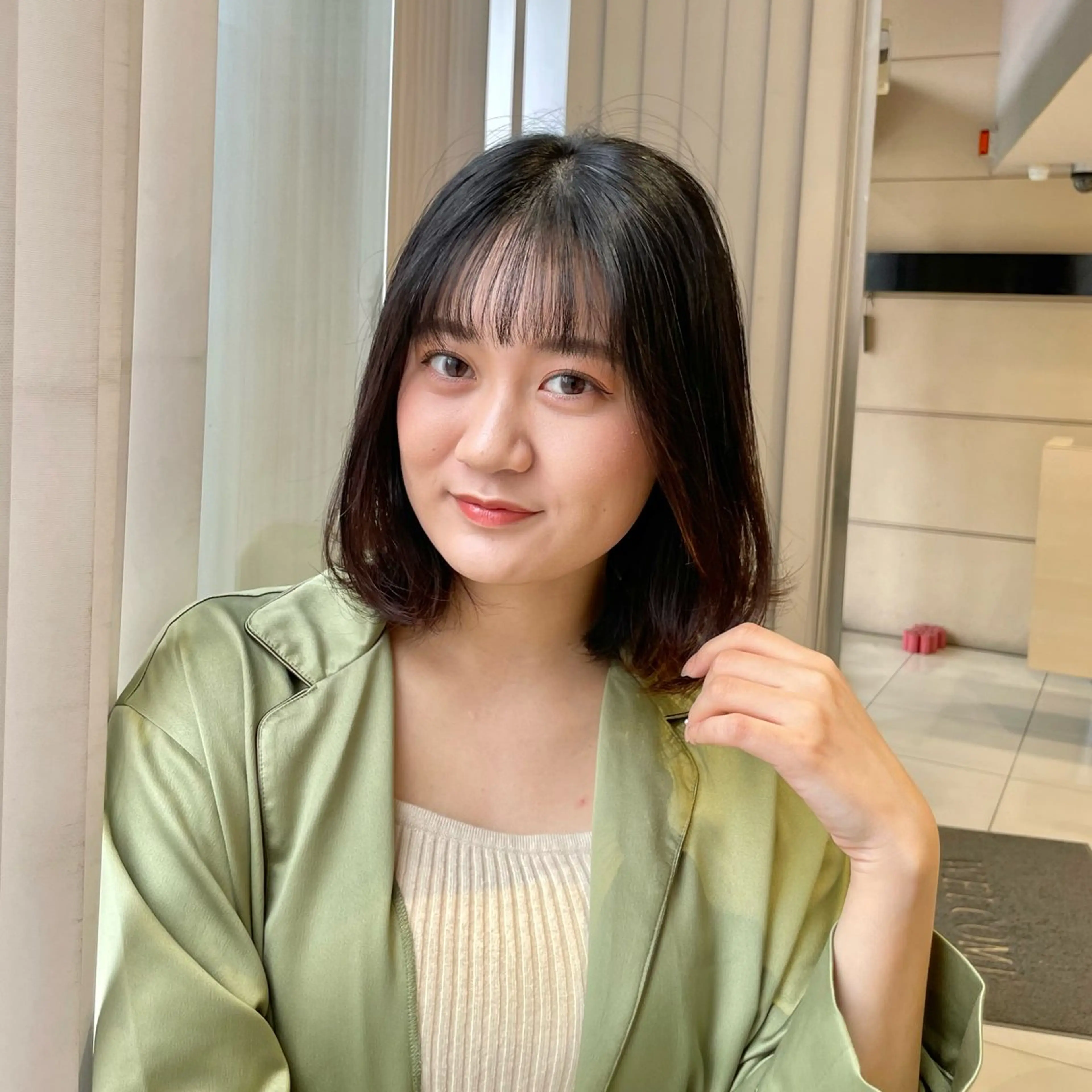 《前髪のうねりに‼︎》前髪縮毛🪼(シャンプー込み)の写真