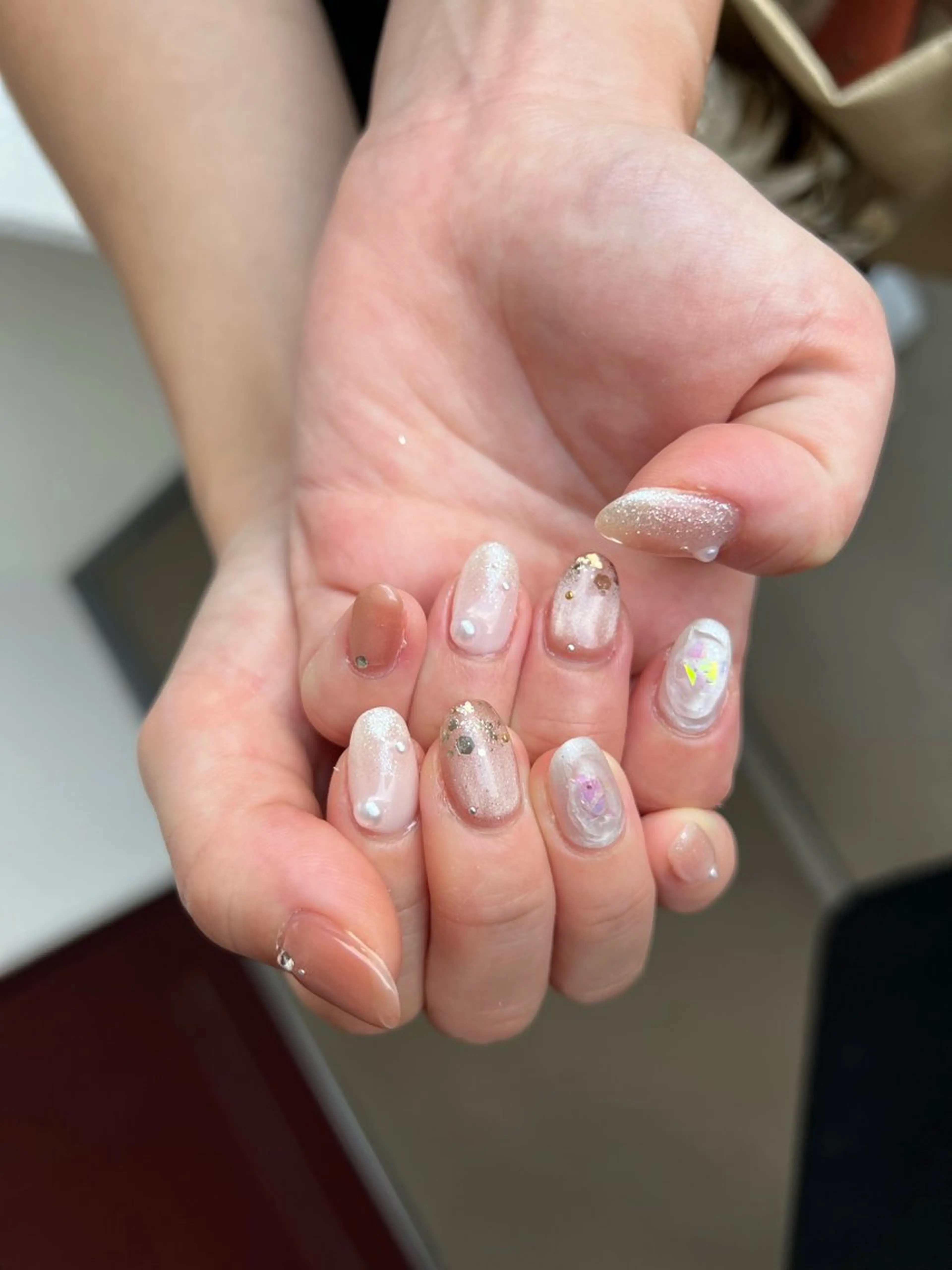 ネイル m.nail/ 🐄💛🧡❤️のネイルデザイン