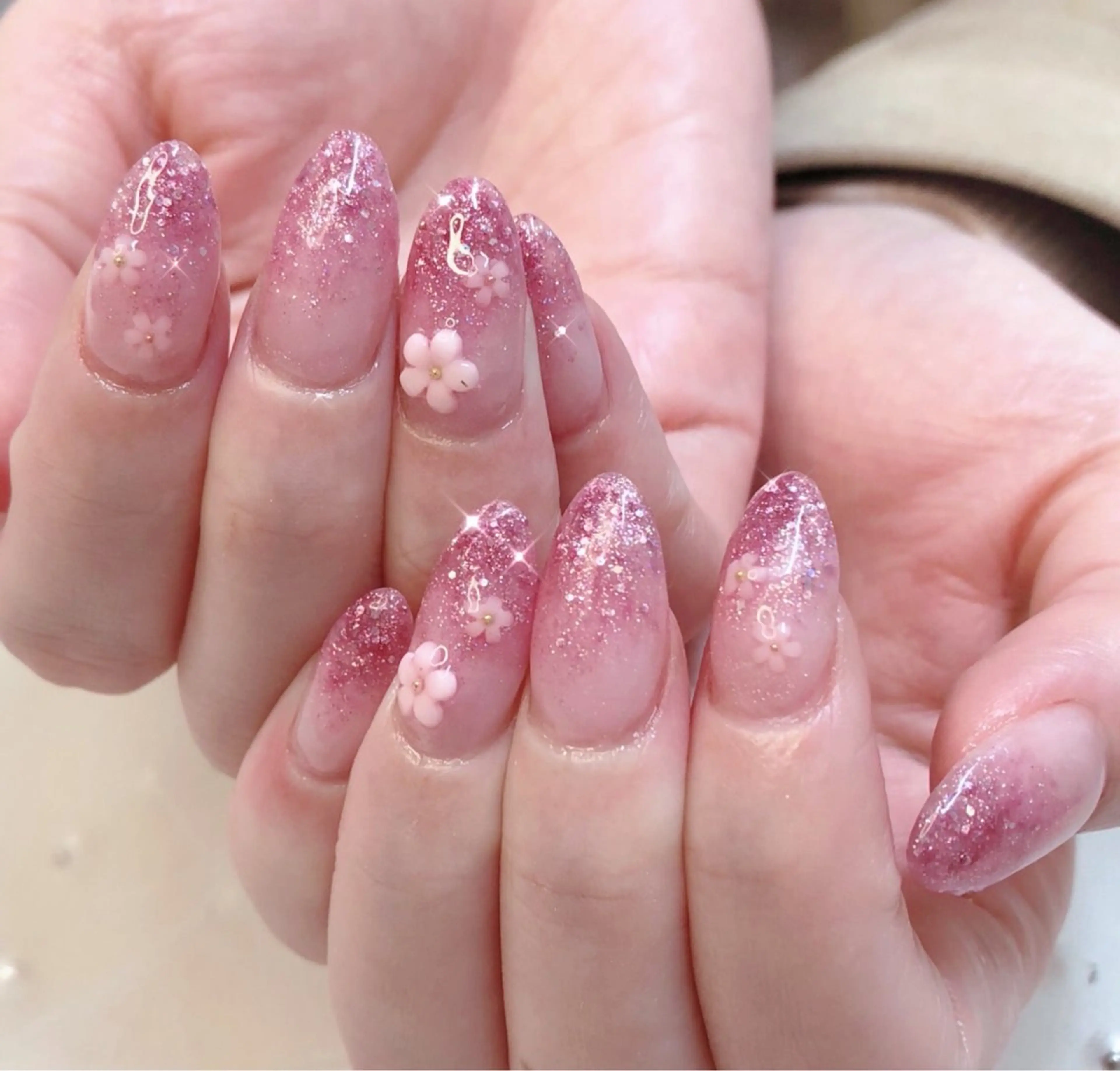 ネイル フレンチネイル ジェルネイル ガラスフレンチ グラデーション 韓国ネイル 大門浜松町 ネイルのネイルデザイン