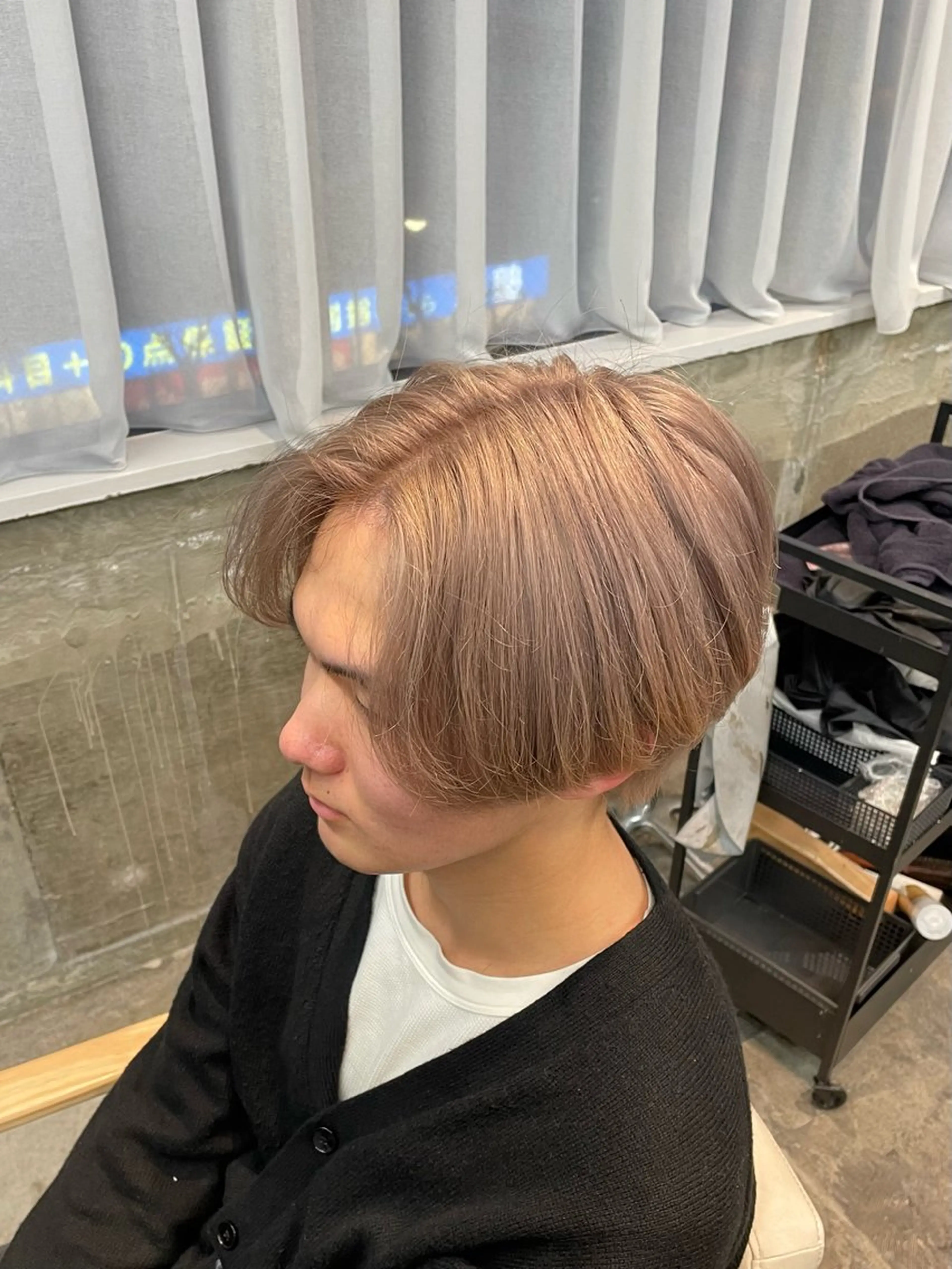 ショート カラー パーマ メンズ カット ヘアカラー 🎧シャドウパーマ/ SOUMA🎧のヘアスタイル