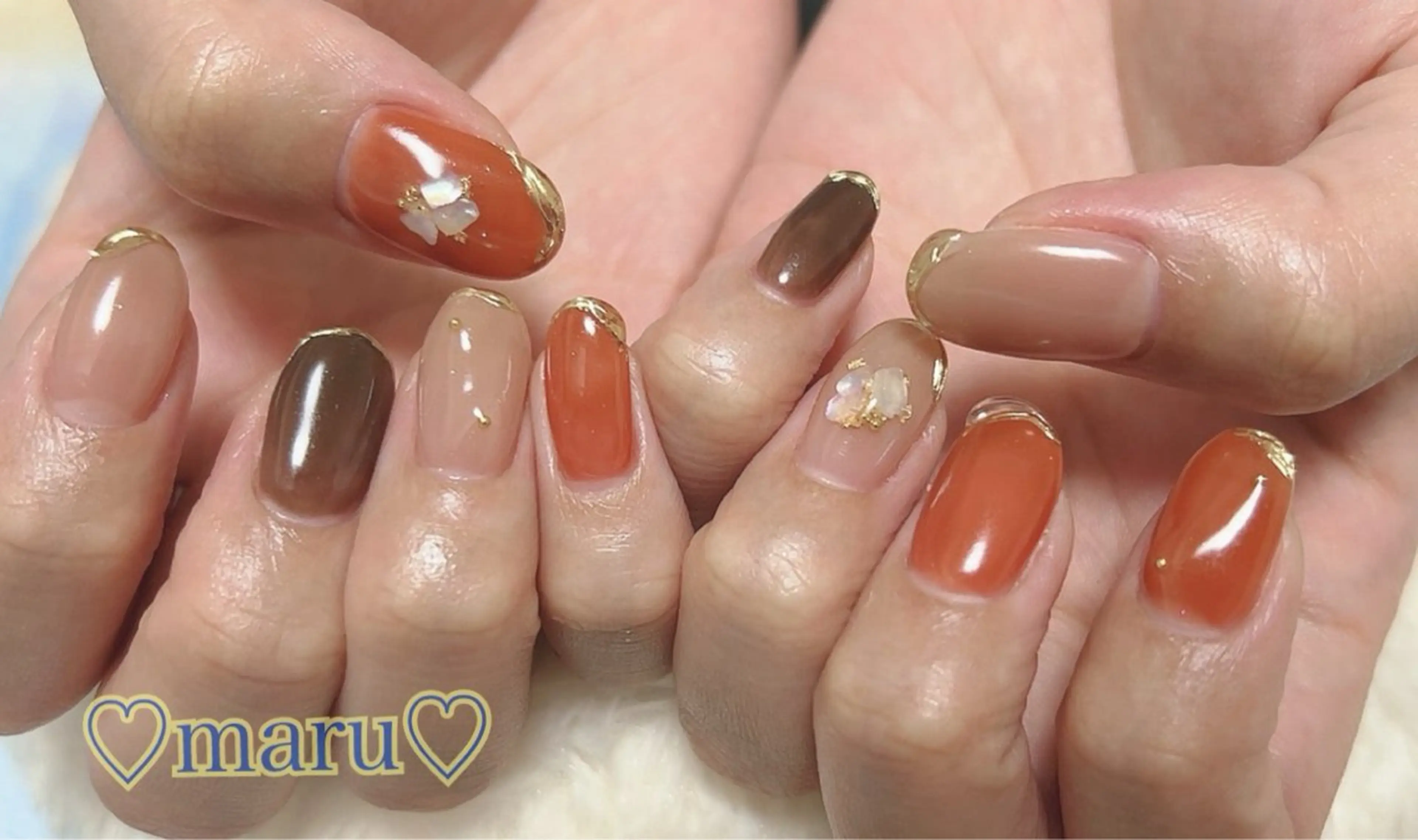 ネイル ハンドネイル フットネイル まるみ ♡のネイルデザイン