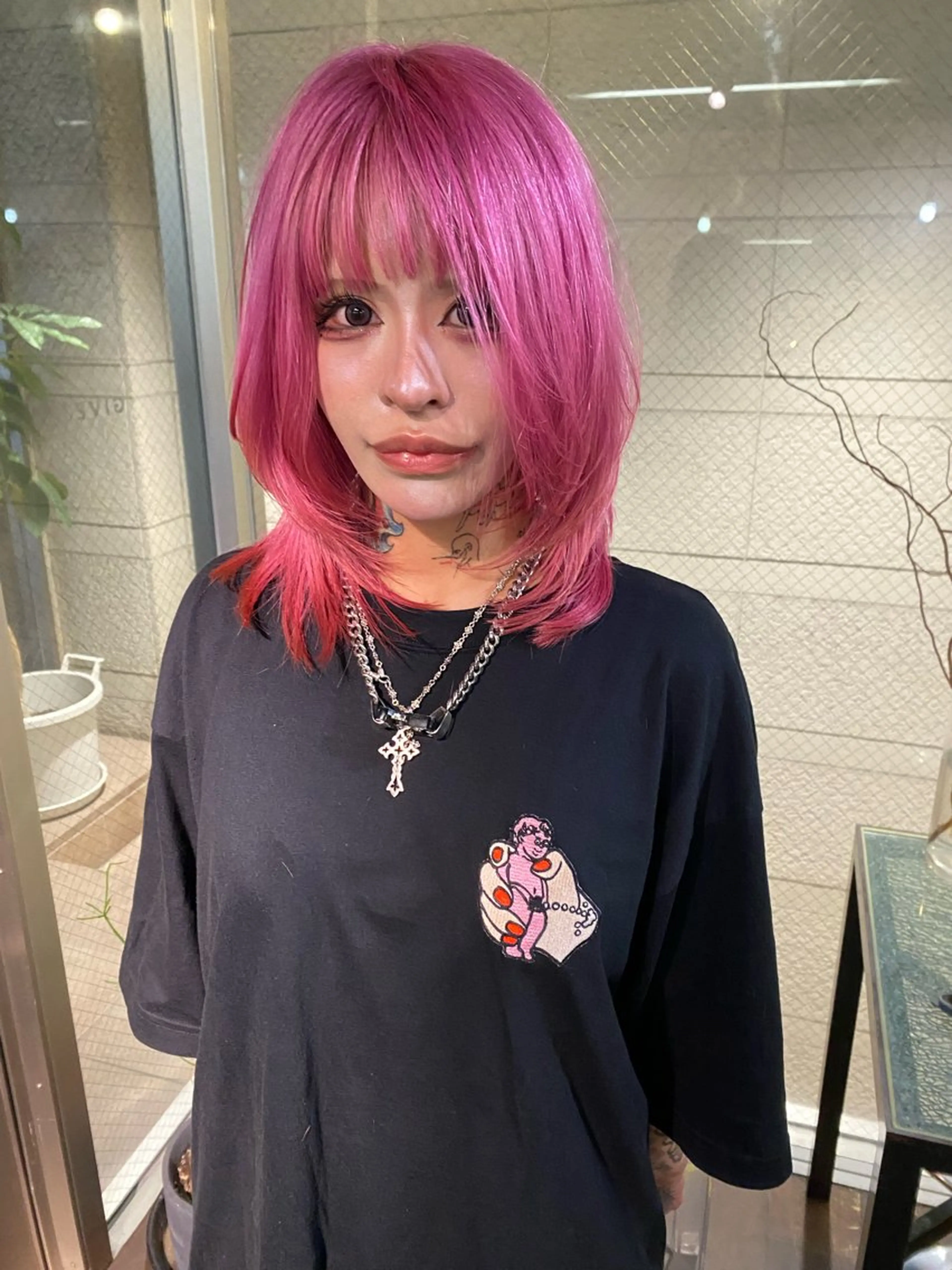 ミディアム カラー カット ヘアカラー givet所属・心斎橋/デザインカラ ー/海外風/ナツミのヘアスタイル