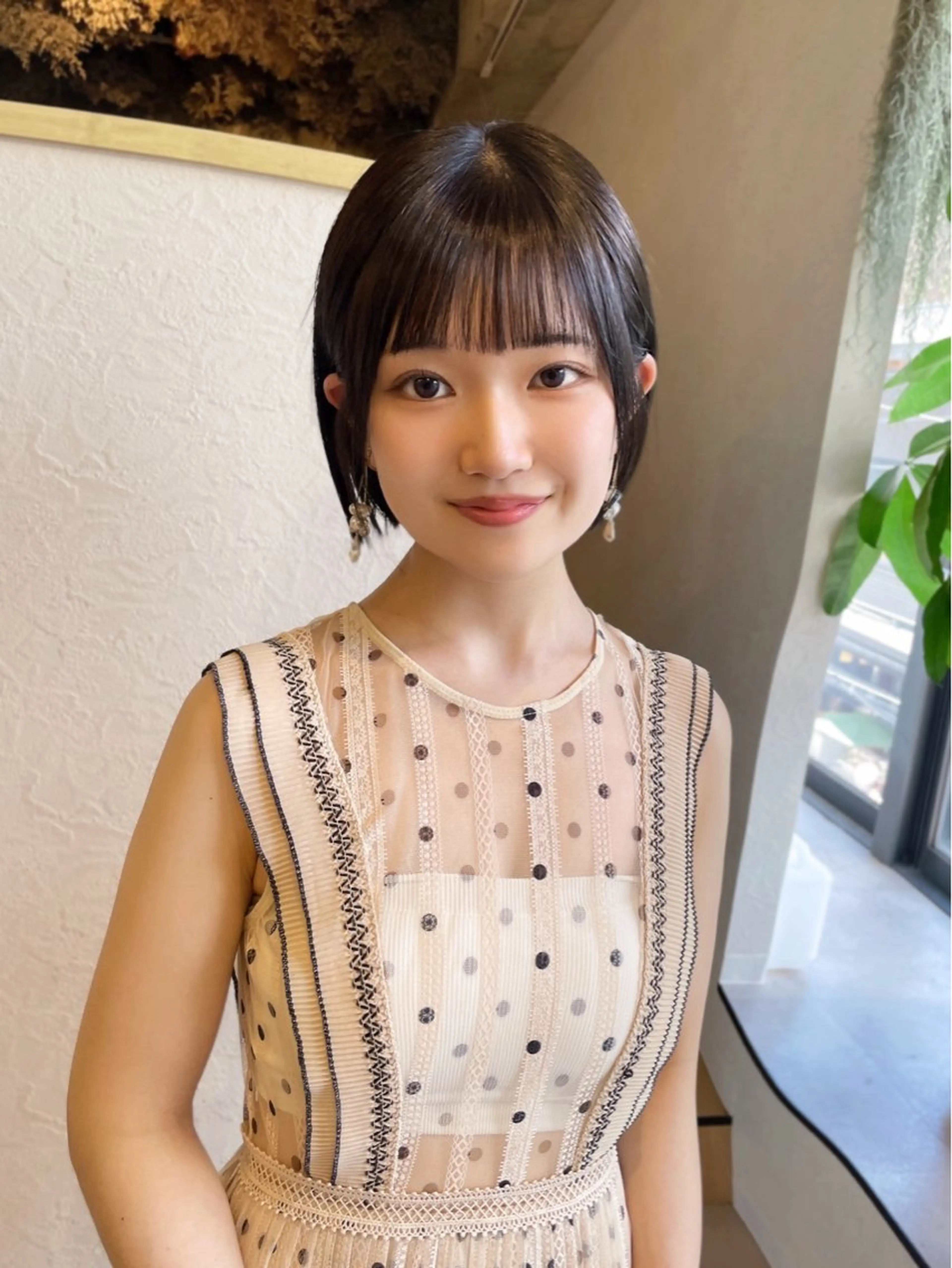 ショート ボブ カット ヘアカラー トリートメント ボブ/ショート/ 高発色カラー/満里奈のヘアスタイル
