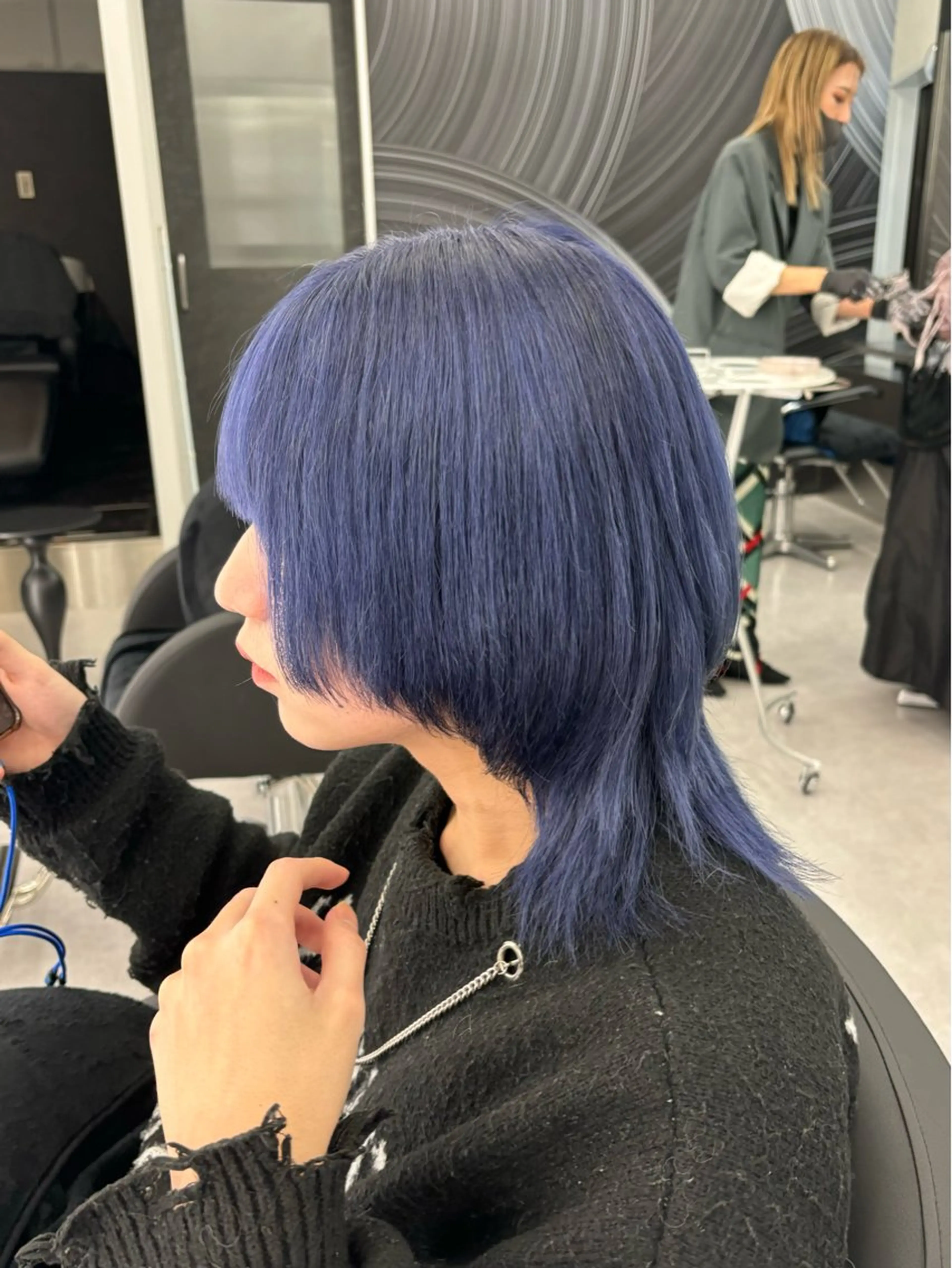 メンズ メンズウルフカット ウルフカット 韓国風メンズヘア 高森蓮のヘアスタイル