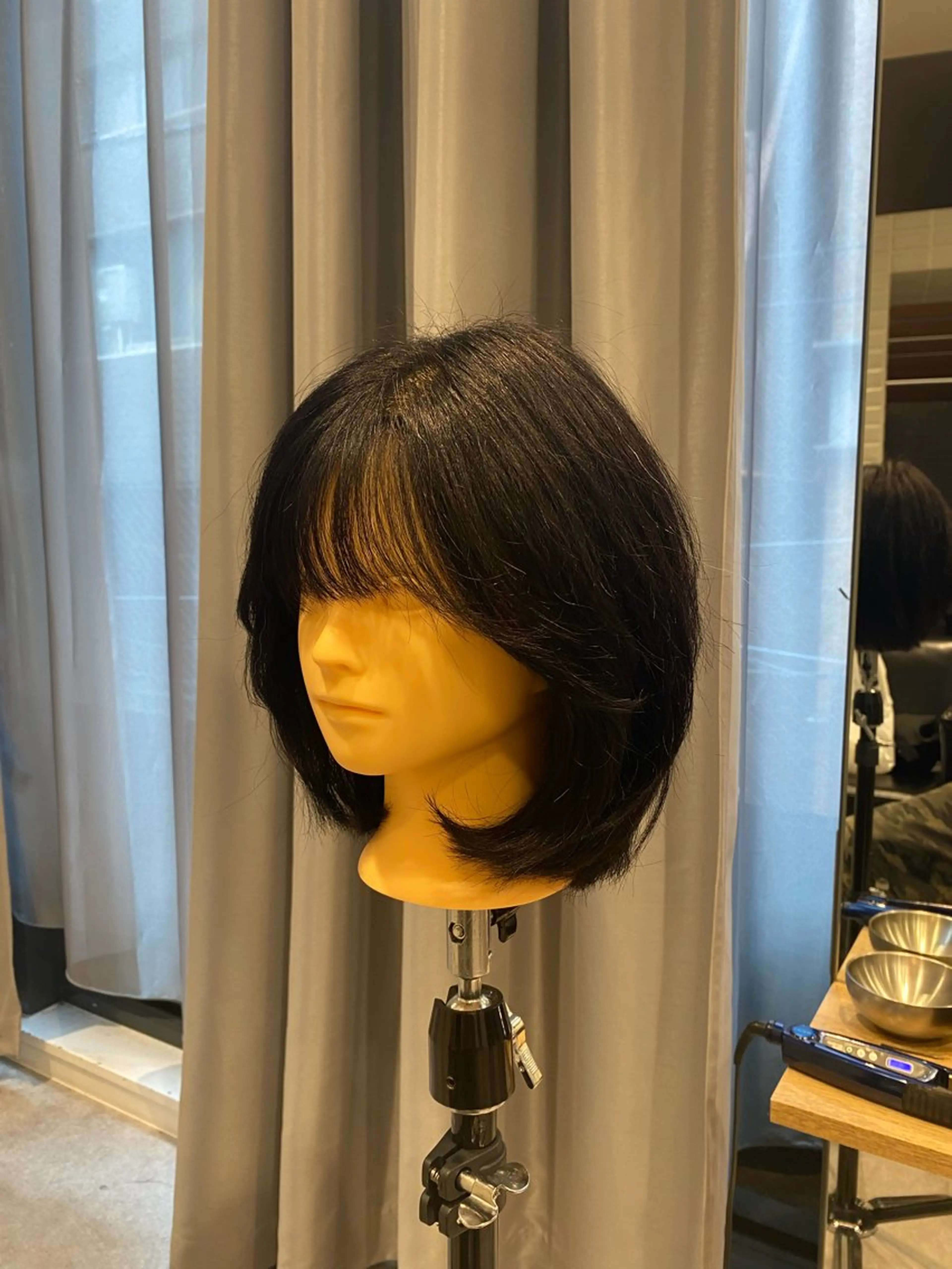 ショート ボブ 顔周りカット 韓国風ヘア レイヤーカット LUAU Ao所属・luau ao / shiinaのヘアスタイル