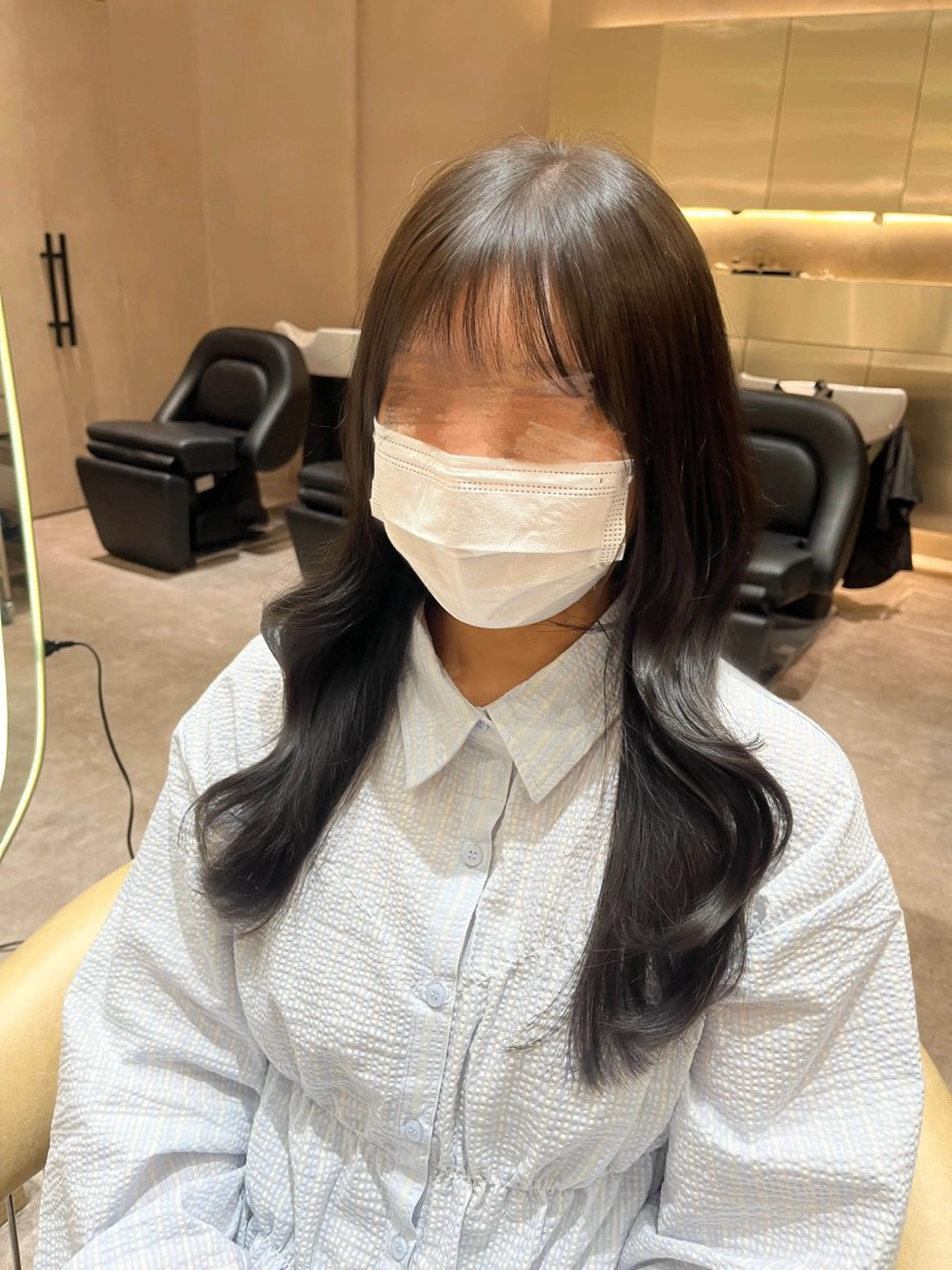 ロング カラー カット ヘアカラー ㊙️レイヤーカット 透明感カラーゆな㊙️のヘアスタイル