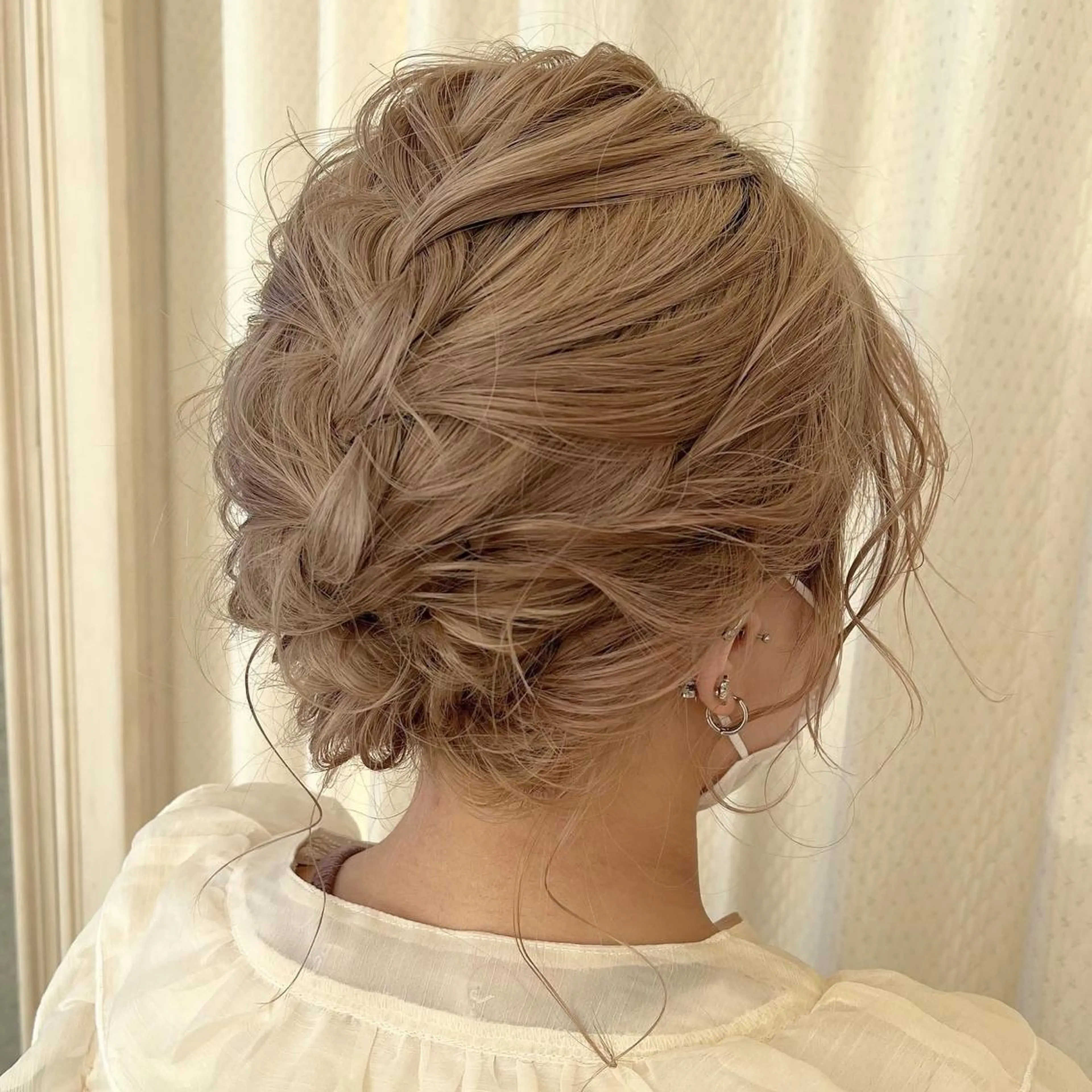 セミロング ヘアアレンジ ヘアセット サソウ ユリエ🥥のヘアスタイル