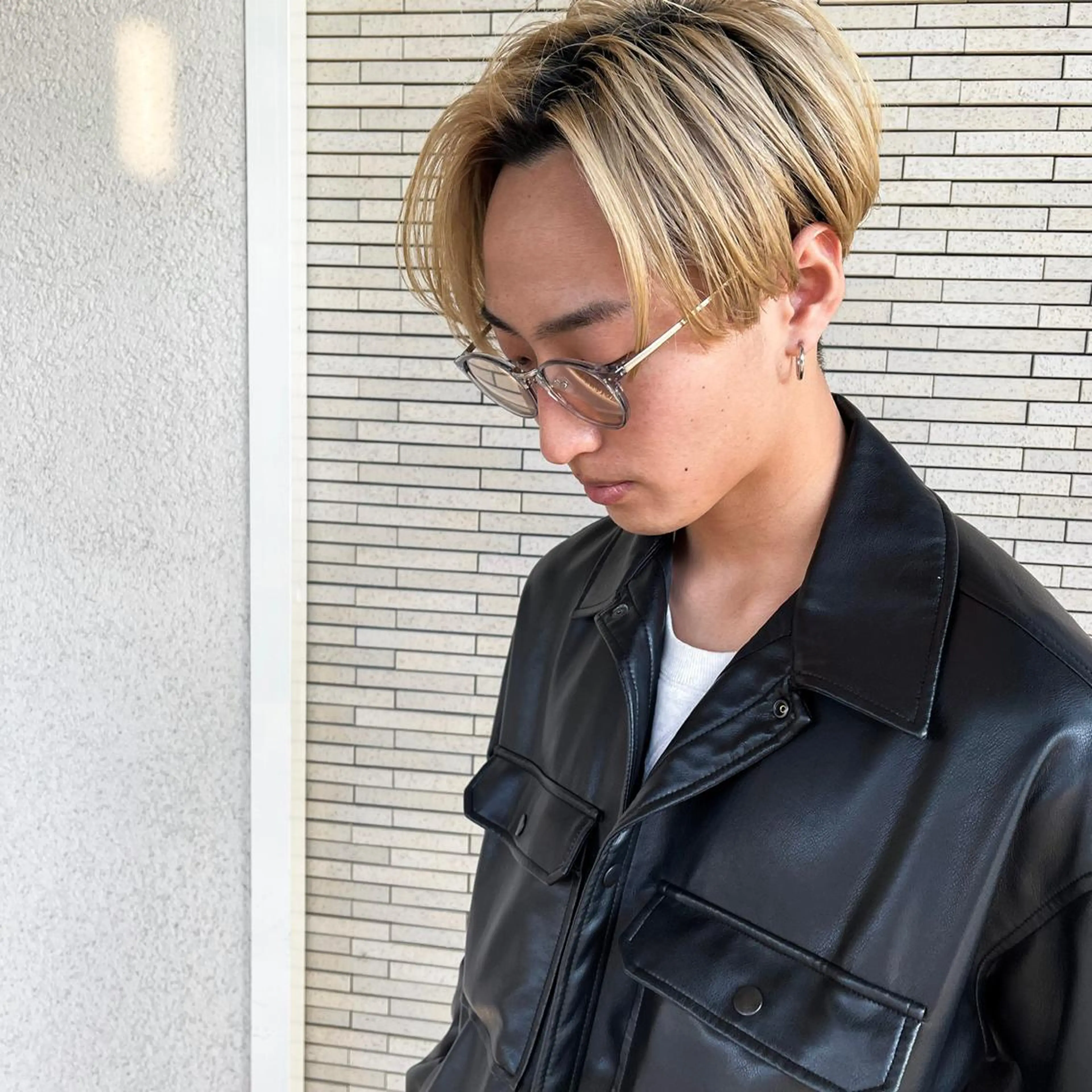 カラー メンズ 🌱ブリーチカラー しばただいき🌱のヘアスタイル