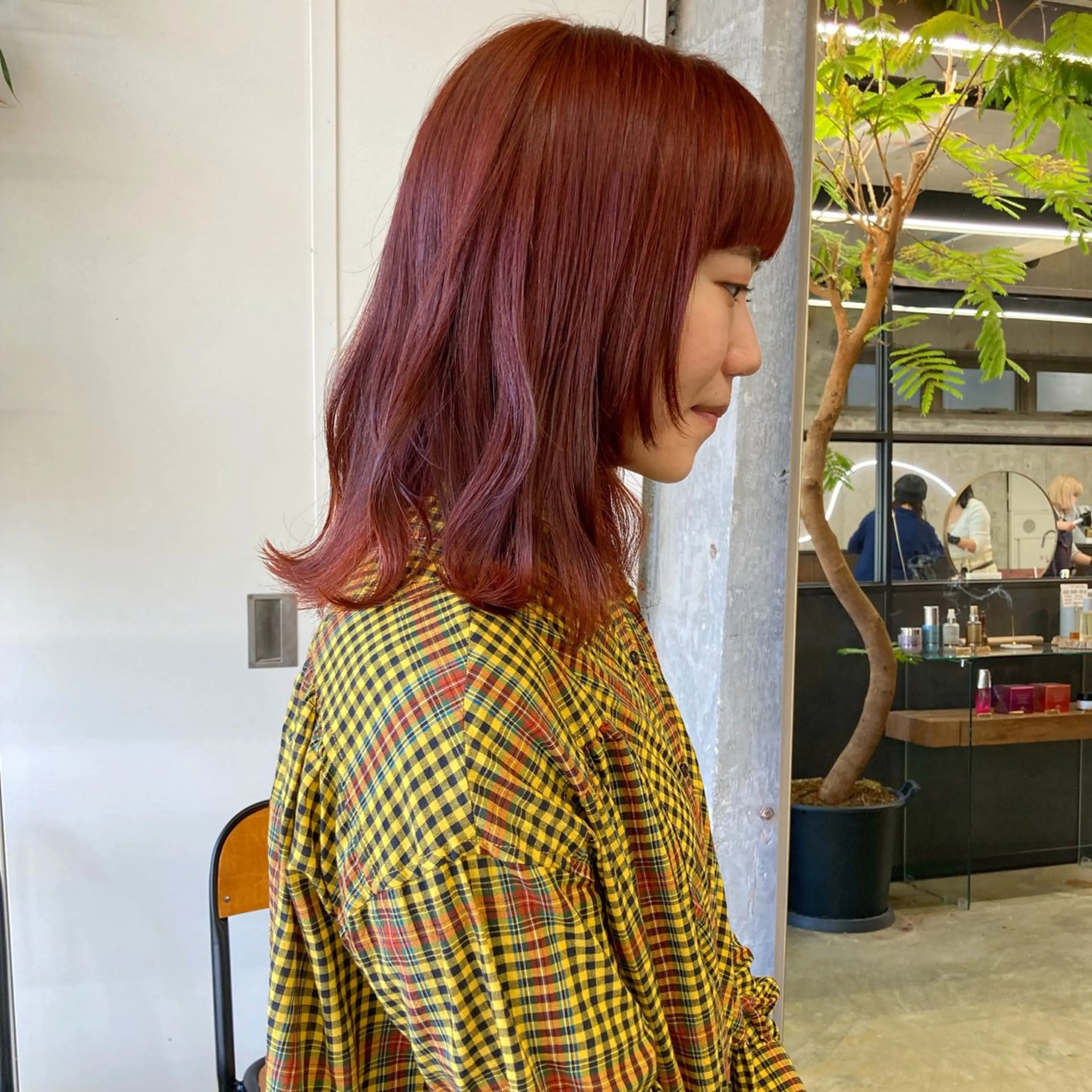 セミロング カラー ダブルカラー カット ヘアカラー 小木曽智美 /ボブ/ショートのヘアスタイル
