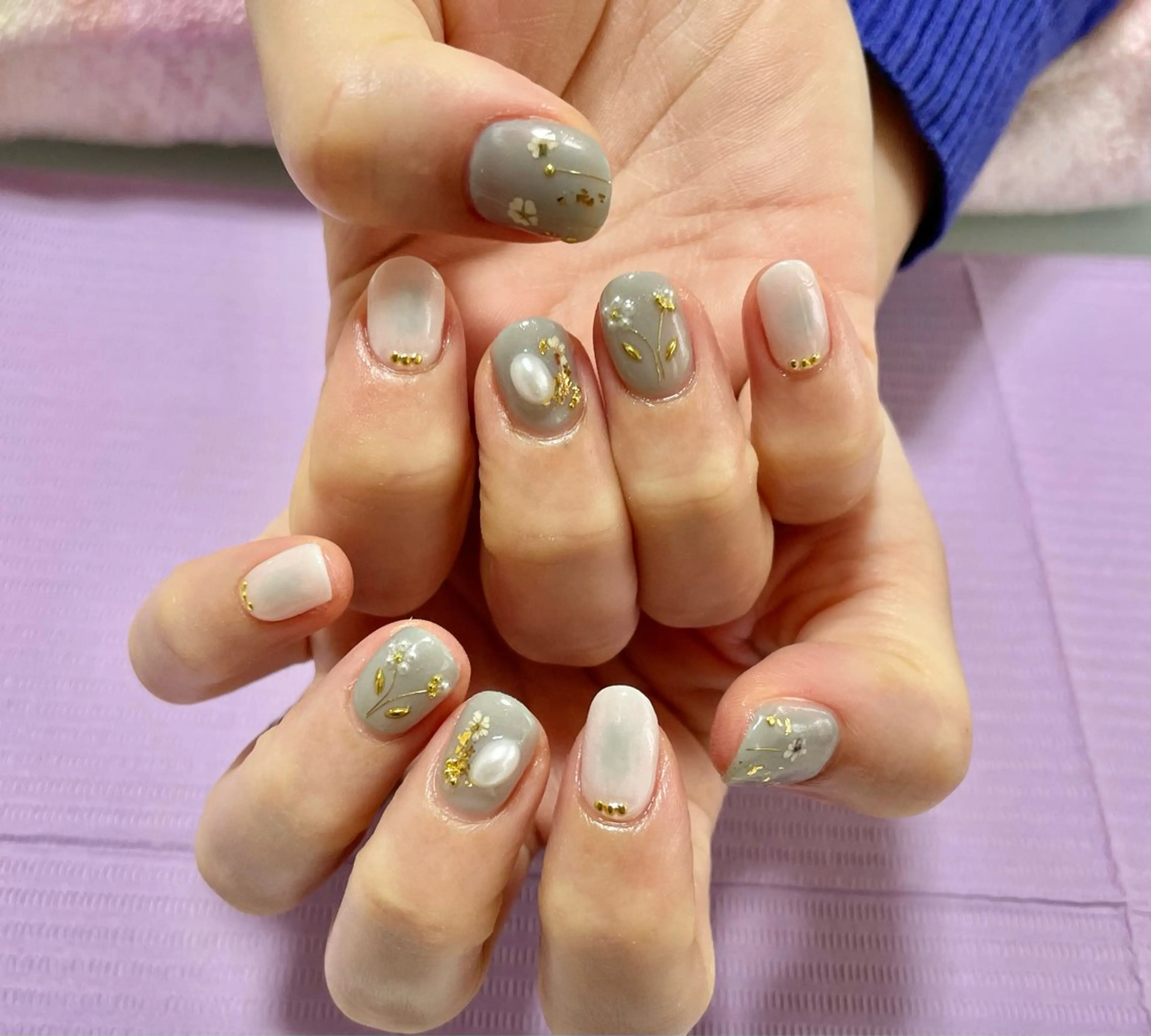 ネイル ハンドネイル nail salon HIRUKANAのネイルデザイン