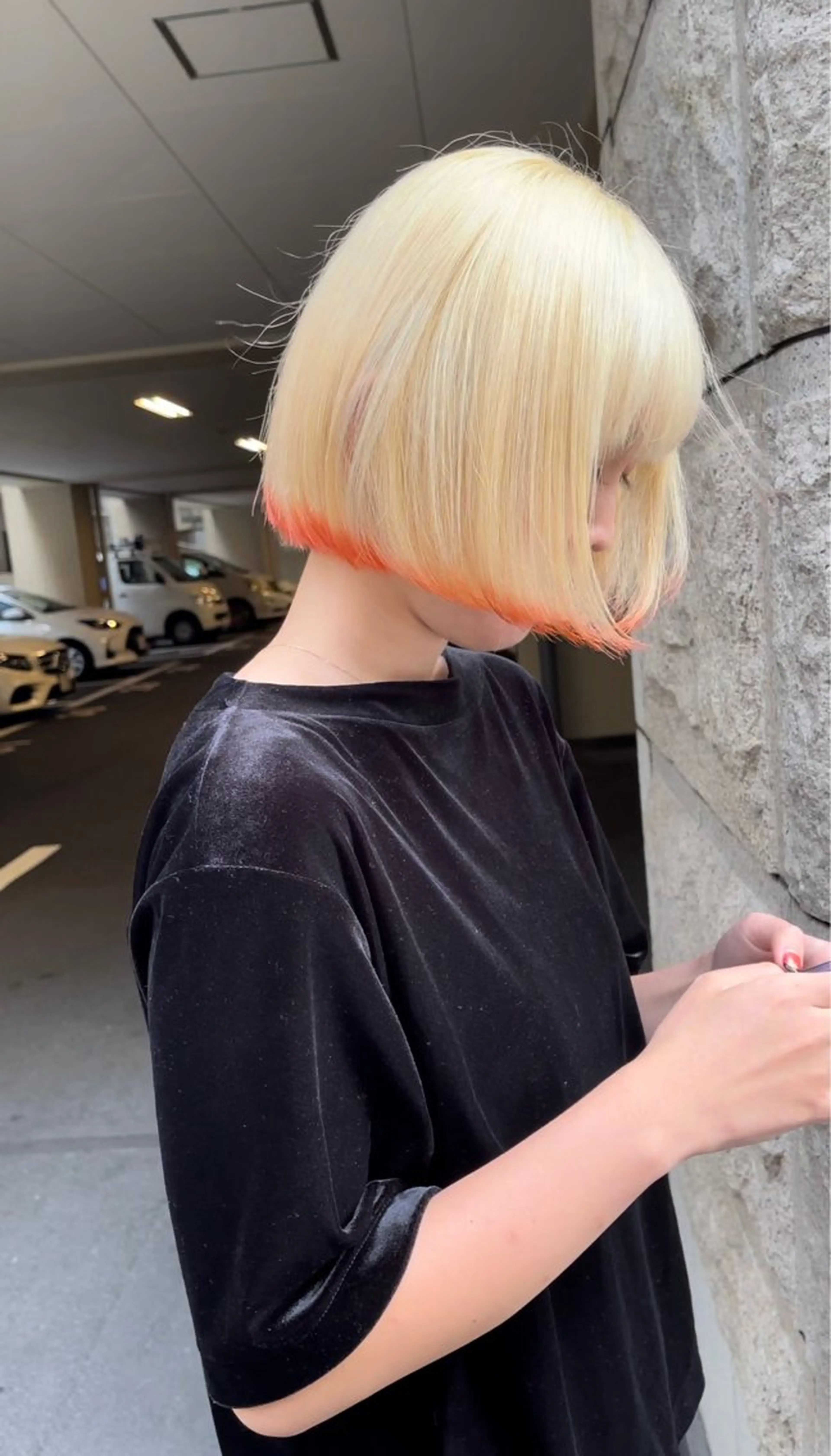 ミディアム ヘアカラー 空【クウ】所属・【Chu】 ✨SERA✨のヘアスタイル