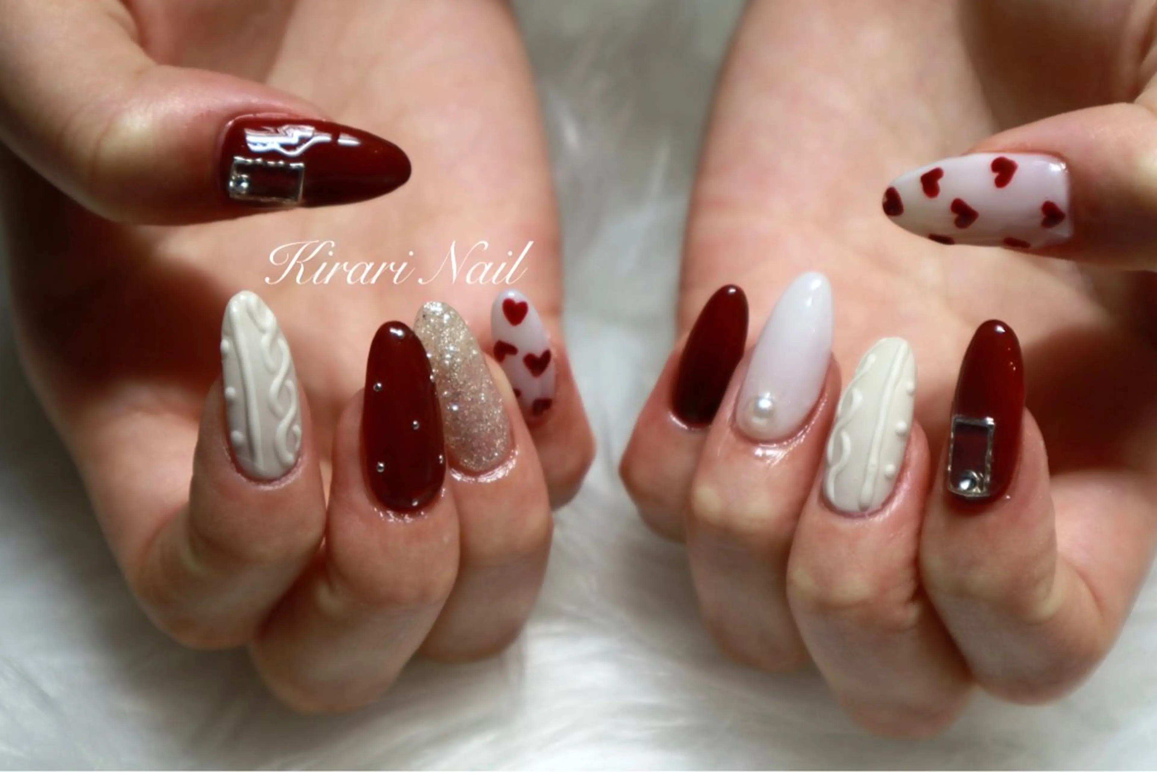 ネイル ボルドー Nail &Beauty Salon ☆Kirari☆所属・ビューティサロン ☆Kirari☆のネイルデザイン