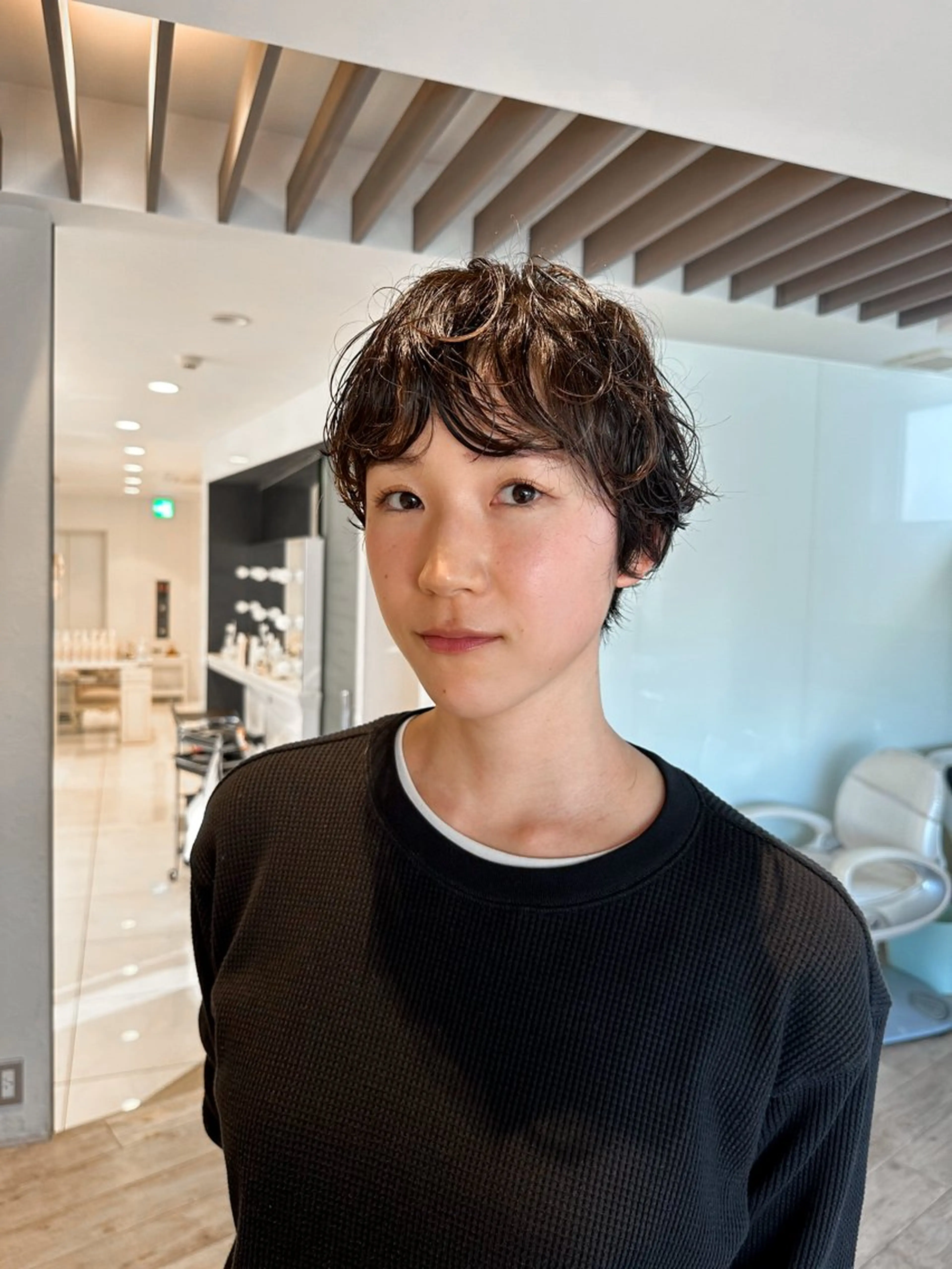 カット+前髪パーマの写真
