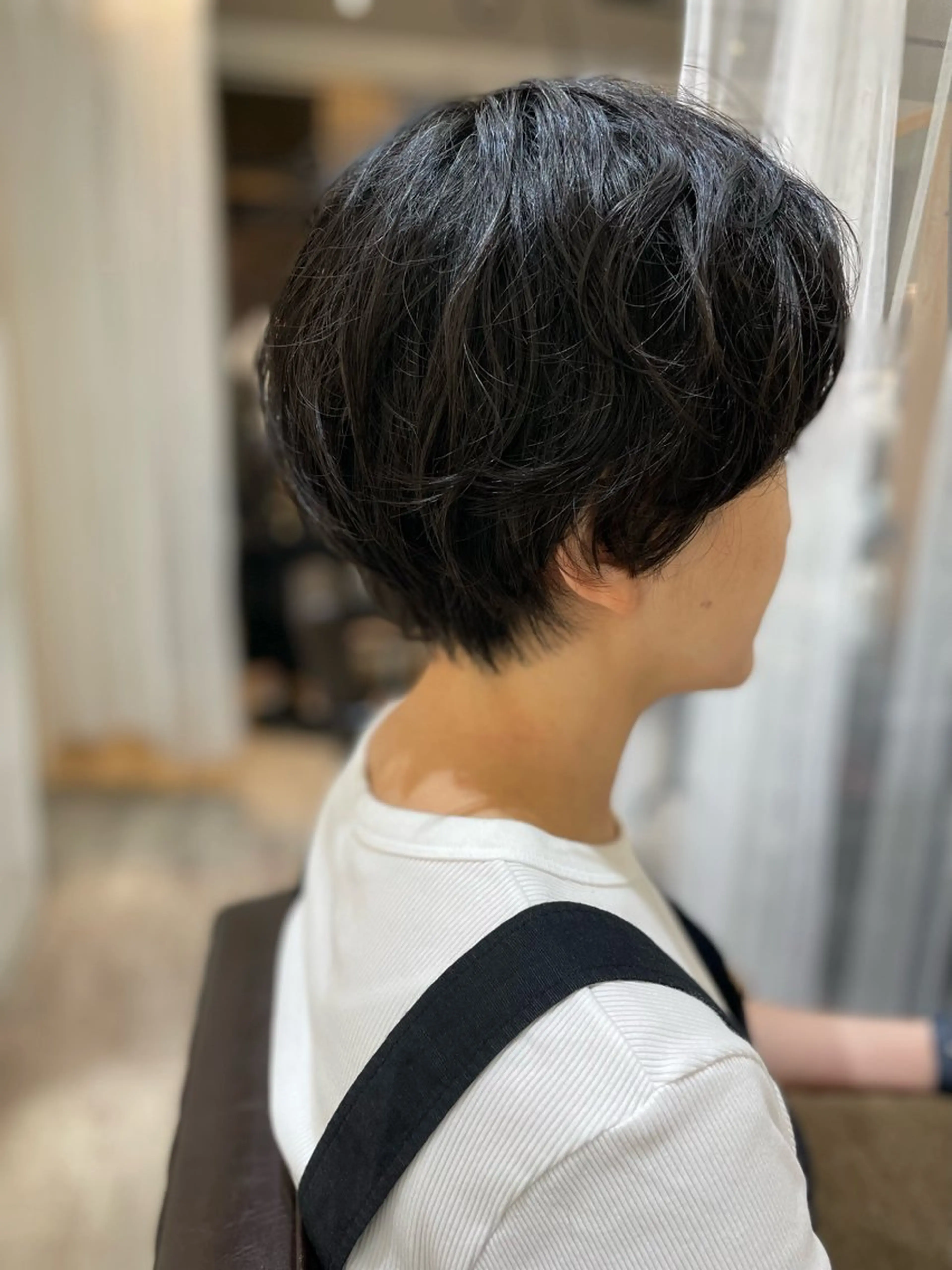 ショート パーマ ショートヘア hair make powder 薮本のヘアスタイル