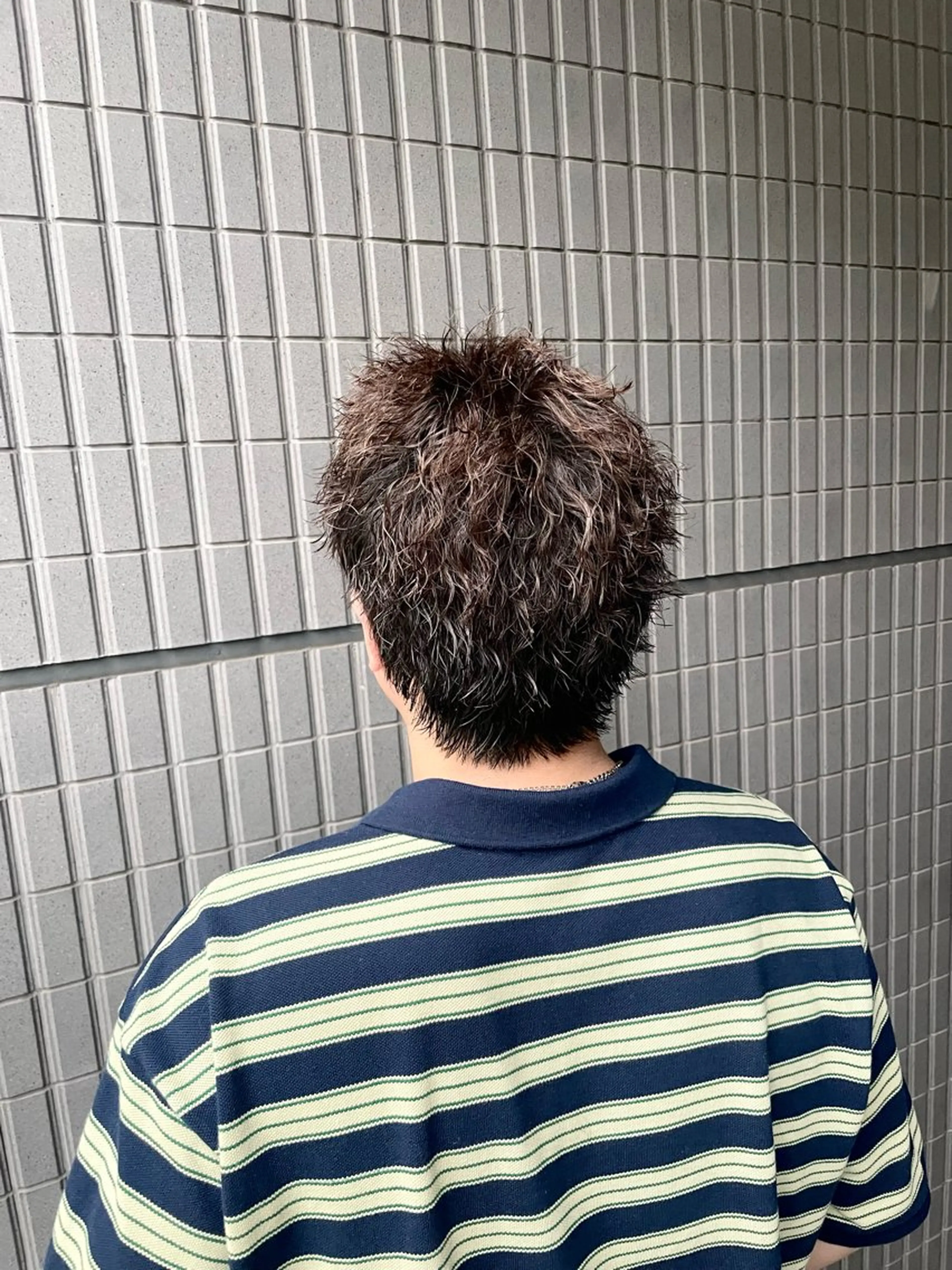 ショート パーマ メンズ カット パーマ 野町好花 レイヤー/パーマのヘアスタイル