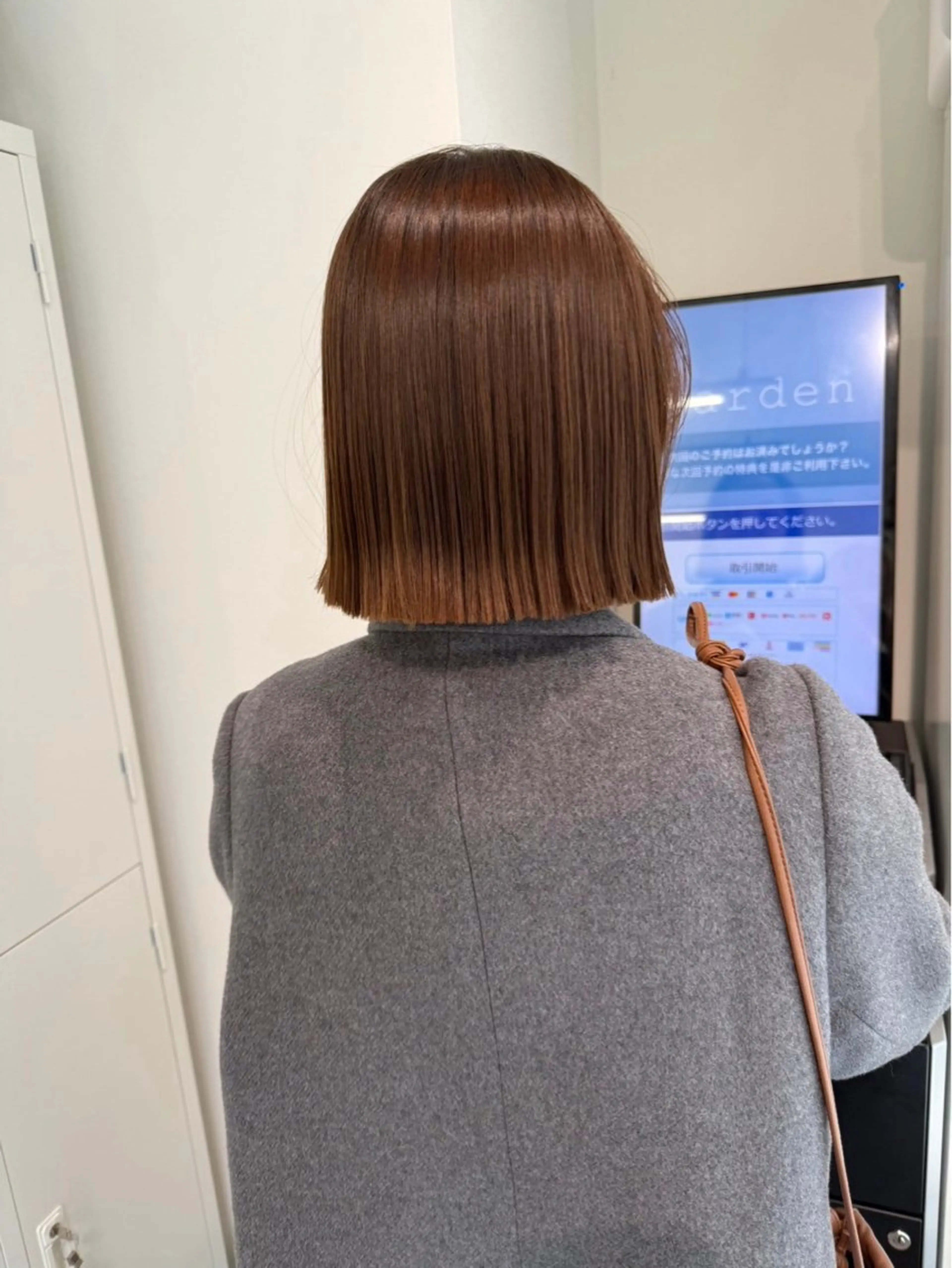 ミディアム カラー ヘアカラー トリートメント kei/透明感カラー /縮毛矯正/メンズのヘアスタイル