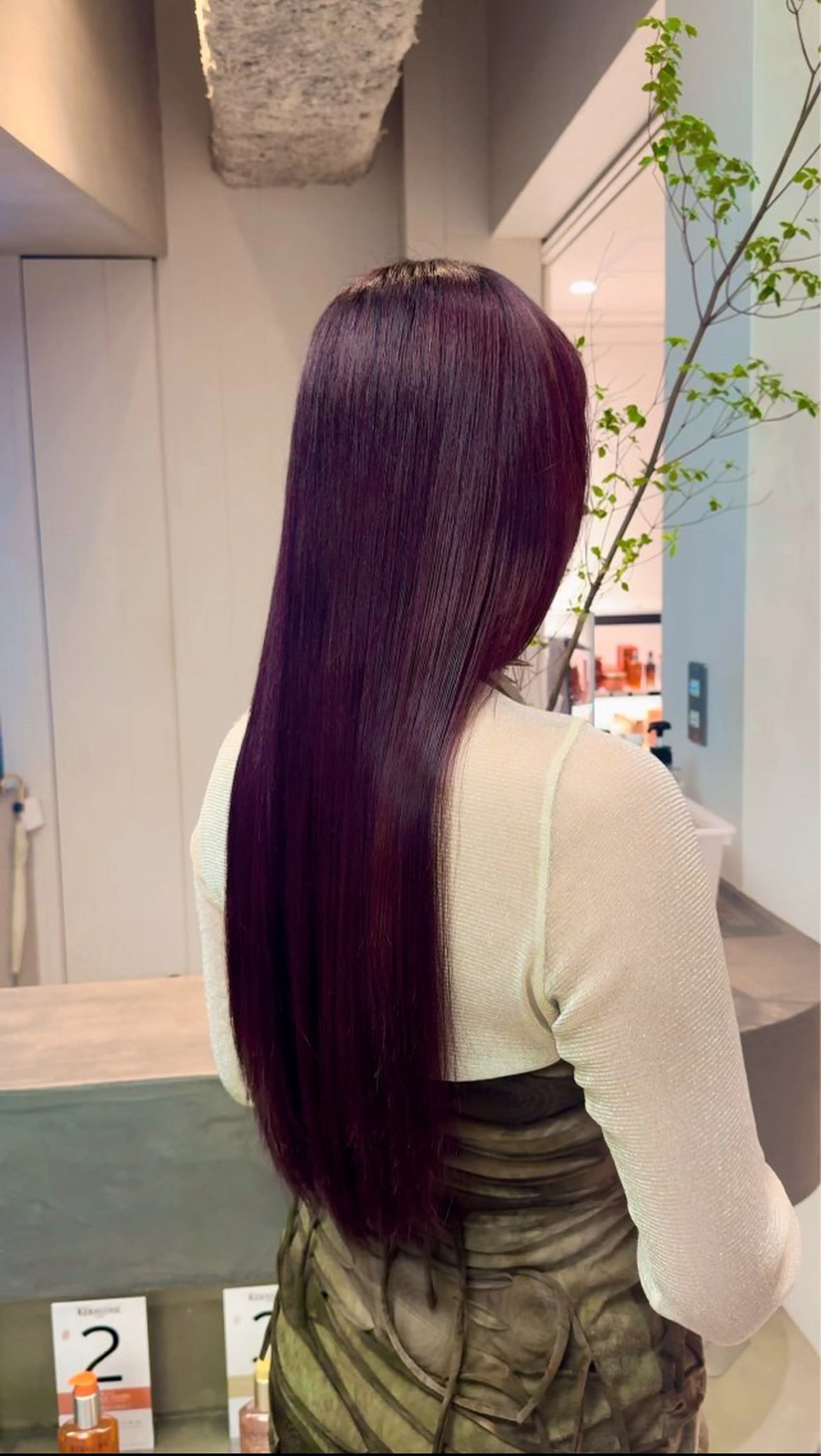 カラー レッドカラー 小田 晃瑛のヘアスタイル