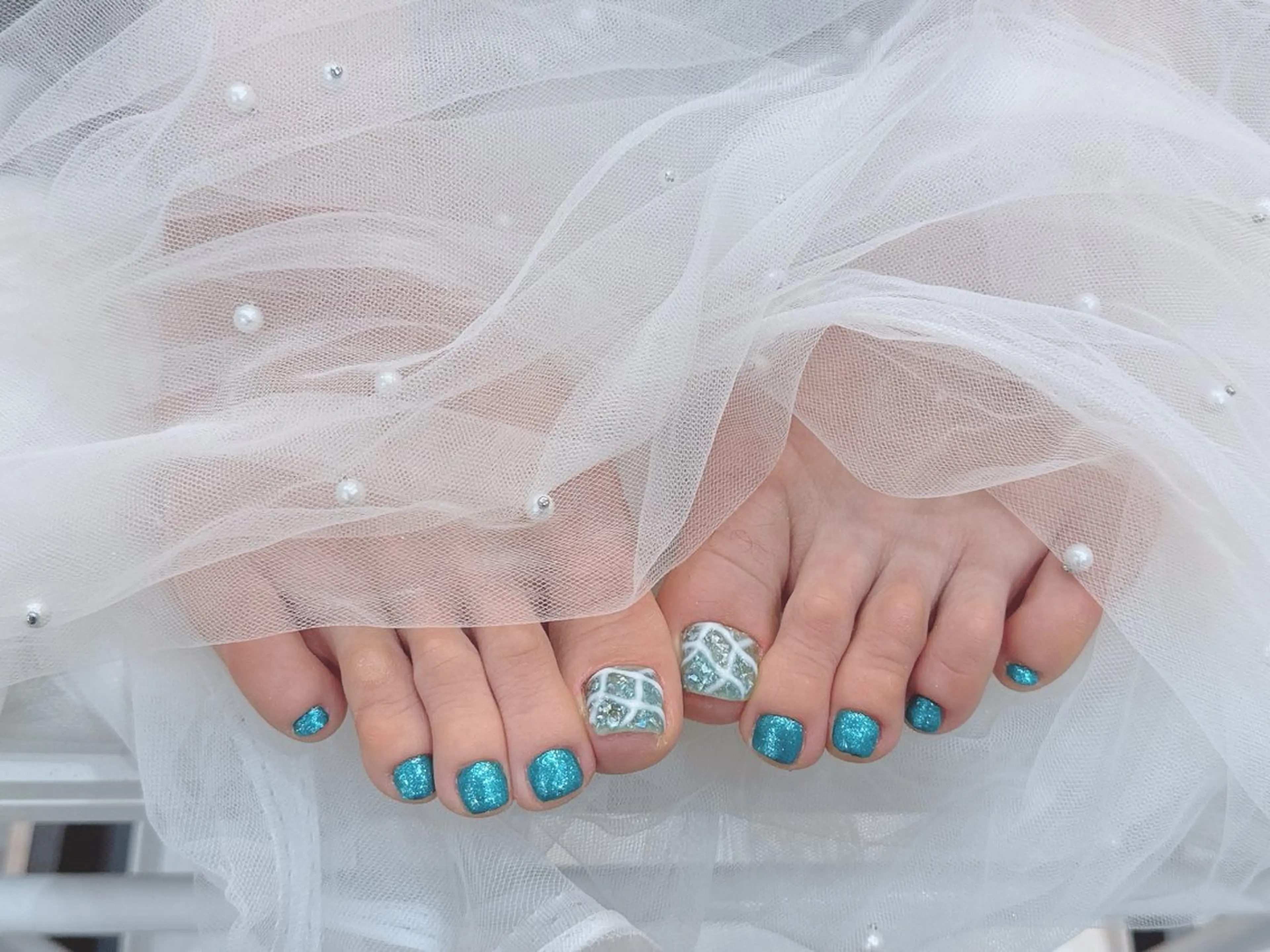 【Jrメニュー】フット2本アート(オフなし)⚠️注意事項をよくお読みの上ご予約くださいの写真