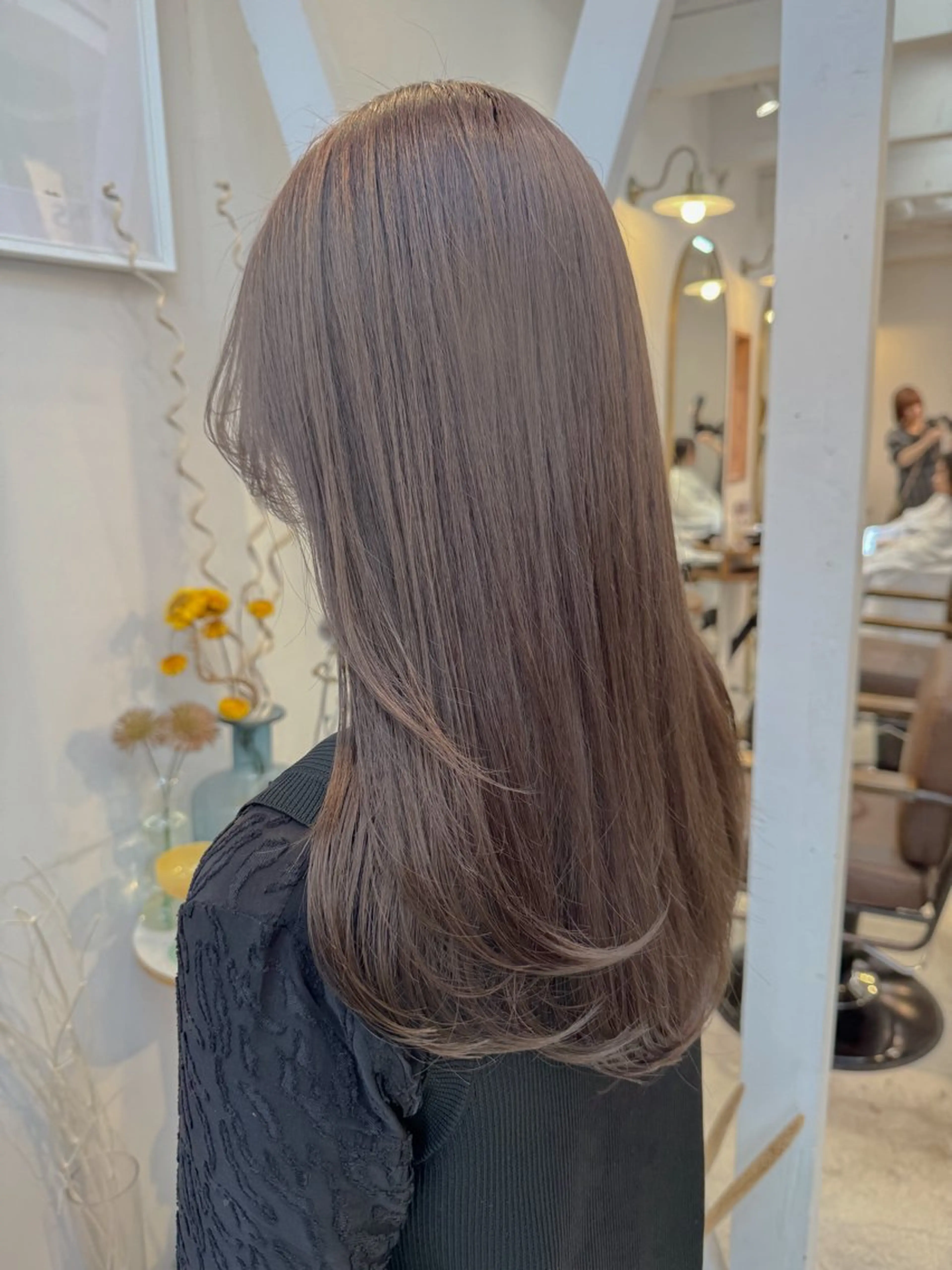 ロング カラー 透明感カラー グレージュ カット ヘアカラー トリートメント 色素薄めカラー❤︎ chihiroのヘアスタイル