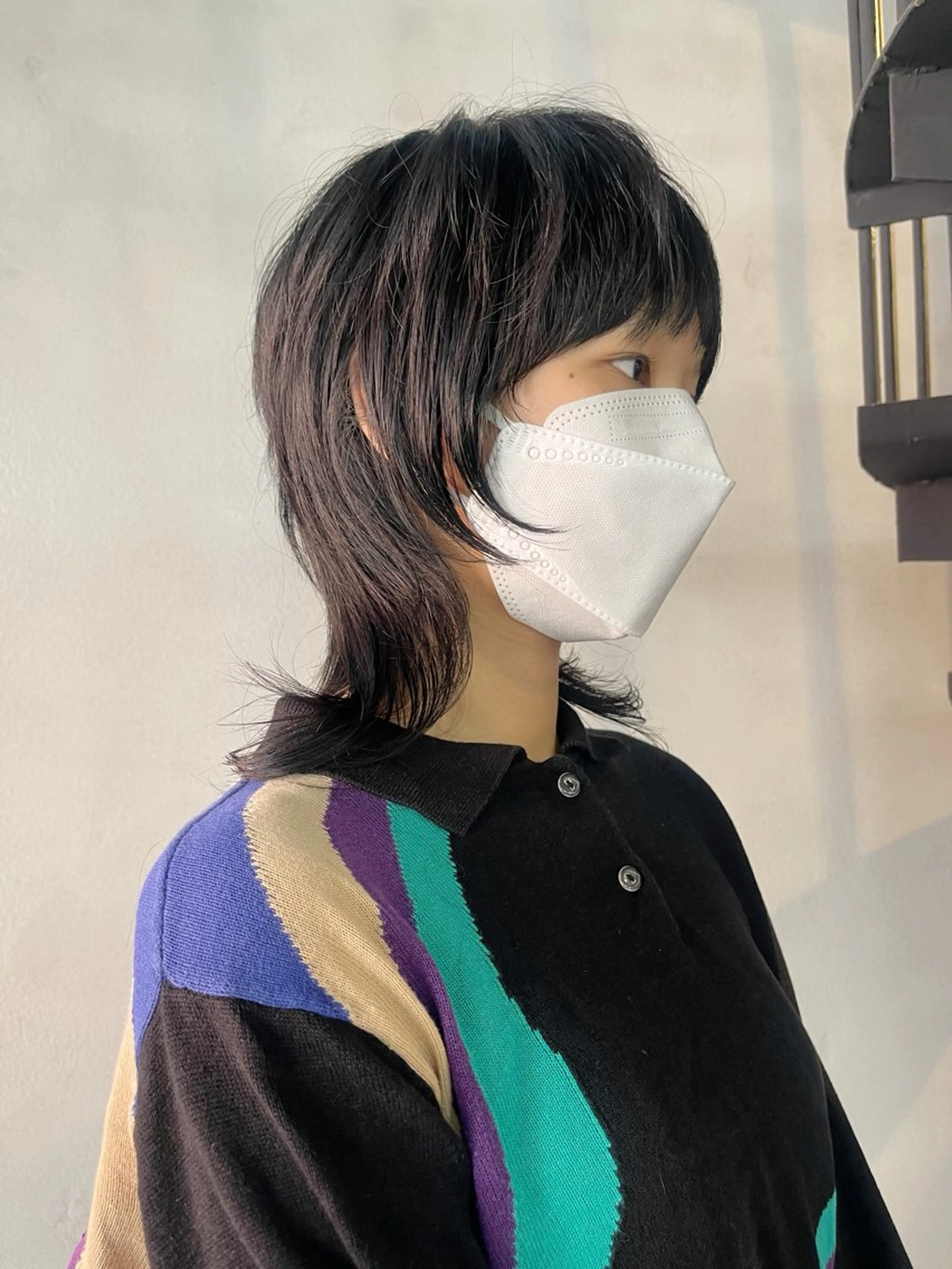 ミディアム 外国人風カラー ハイレイヤー レイヤーカット マレットヘア ウルフカット カット ヘアカラー トリートメント 柏 ウルフ/レイヤー 田中佐和🐺のヘアスタイル