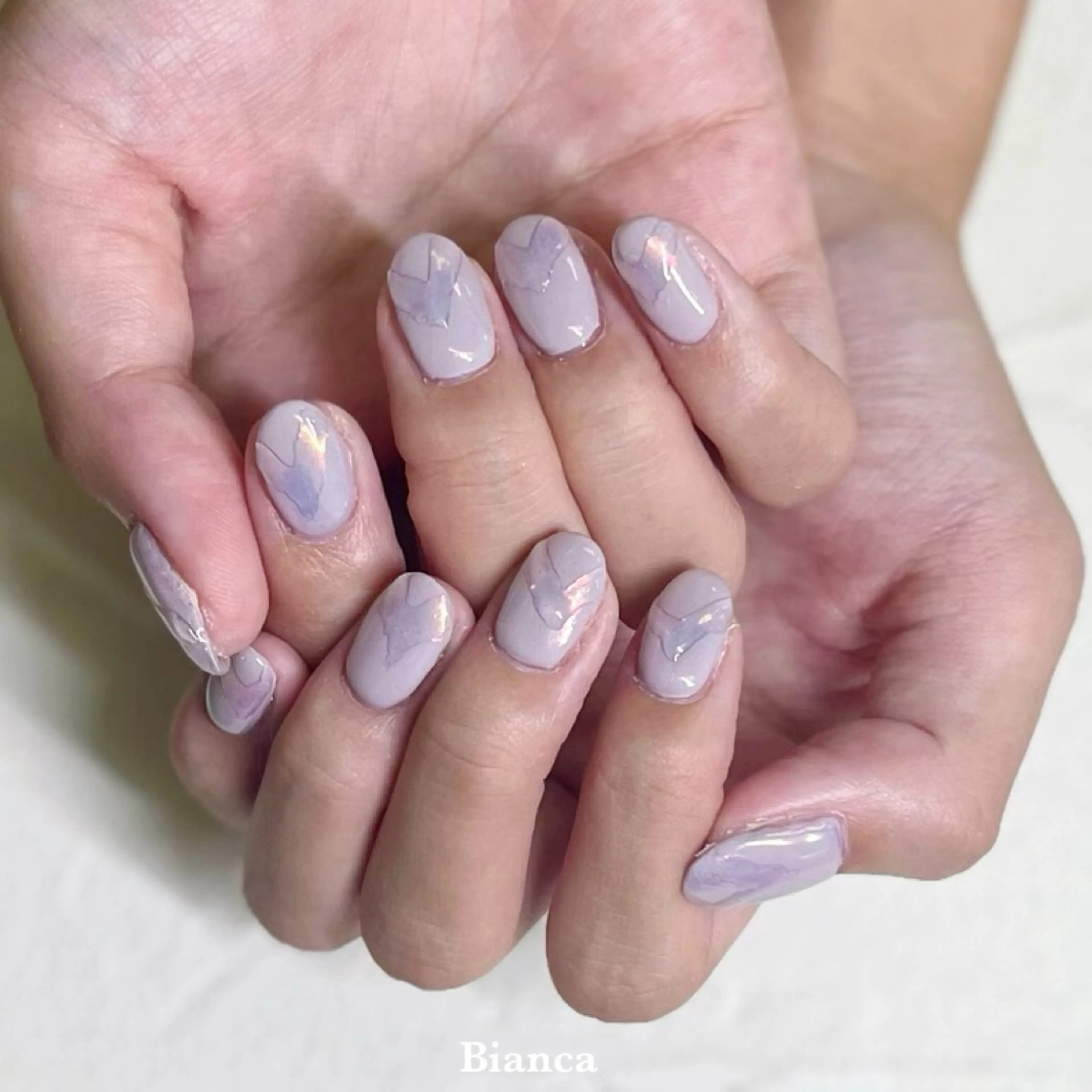 ネイル オーロラネイル ニュアンスネイル Bianca♡ TAKANASHIのネイルデザイン