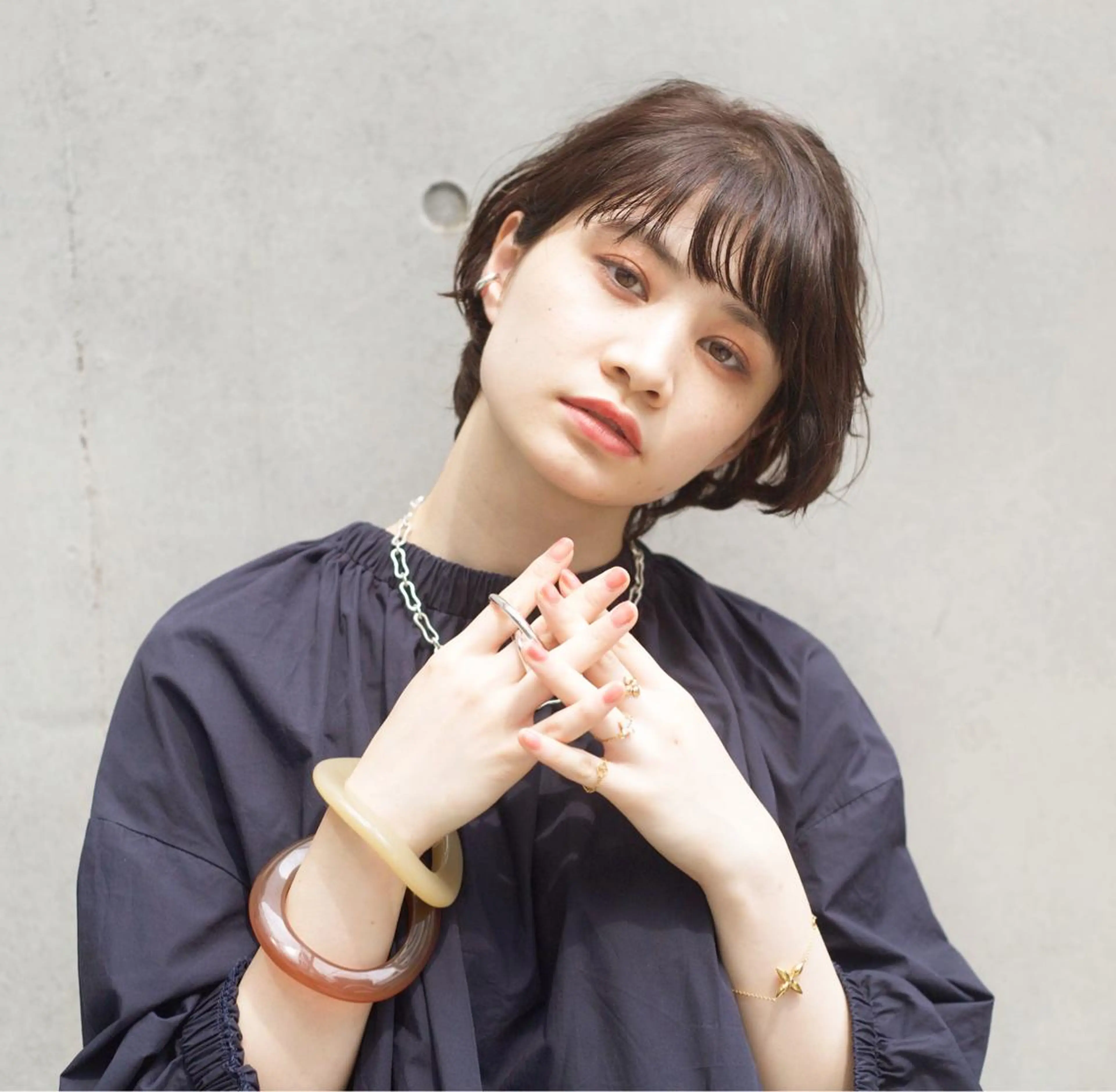 ショート 丸みショート ショートヘア カット ヘアカラー トリートメント ボブ/ショート/縮毛 /レイヤー/内山翔太のヘアスタイル