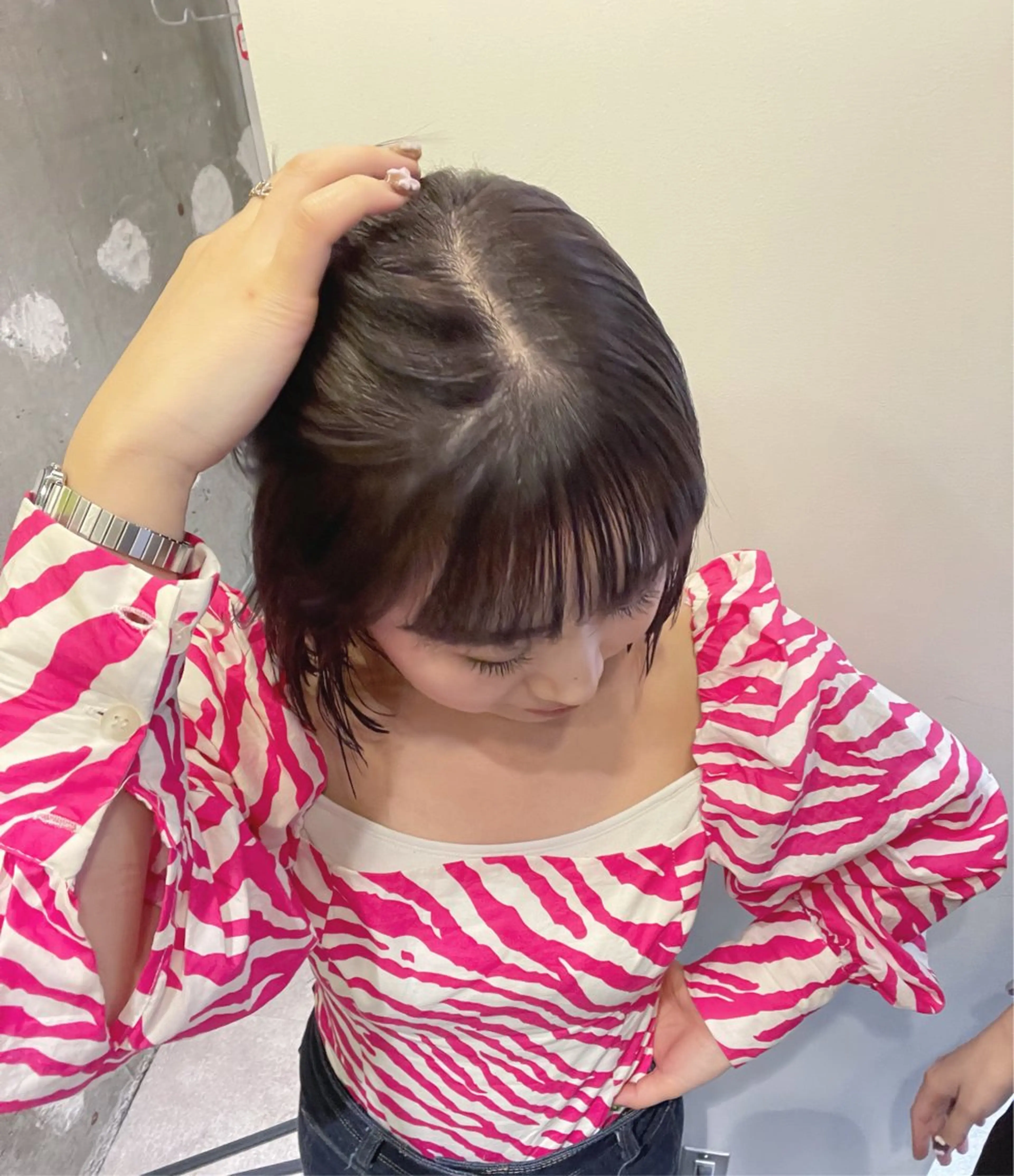 ショート ヘアカラー ano @anomukuiのヘアスタイル