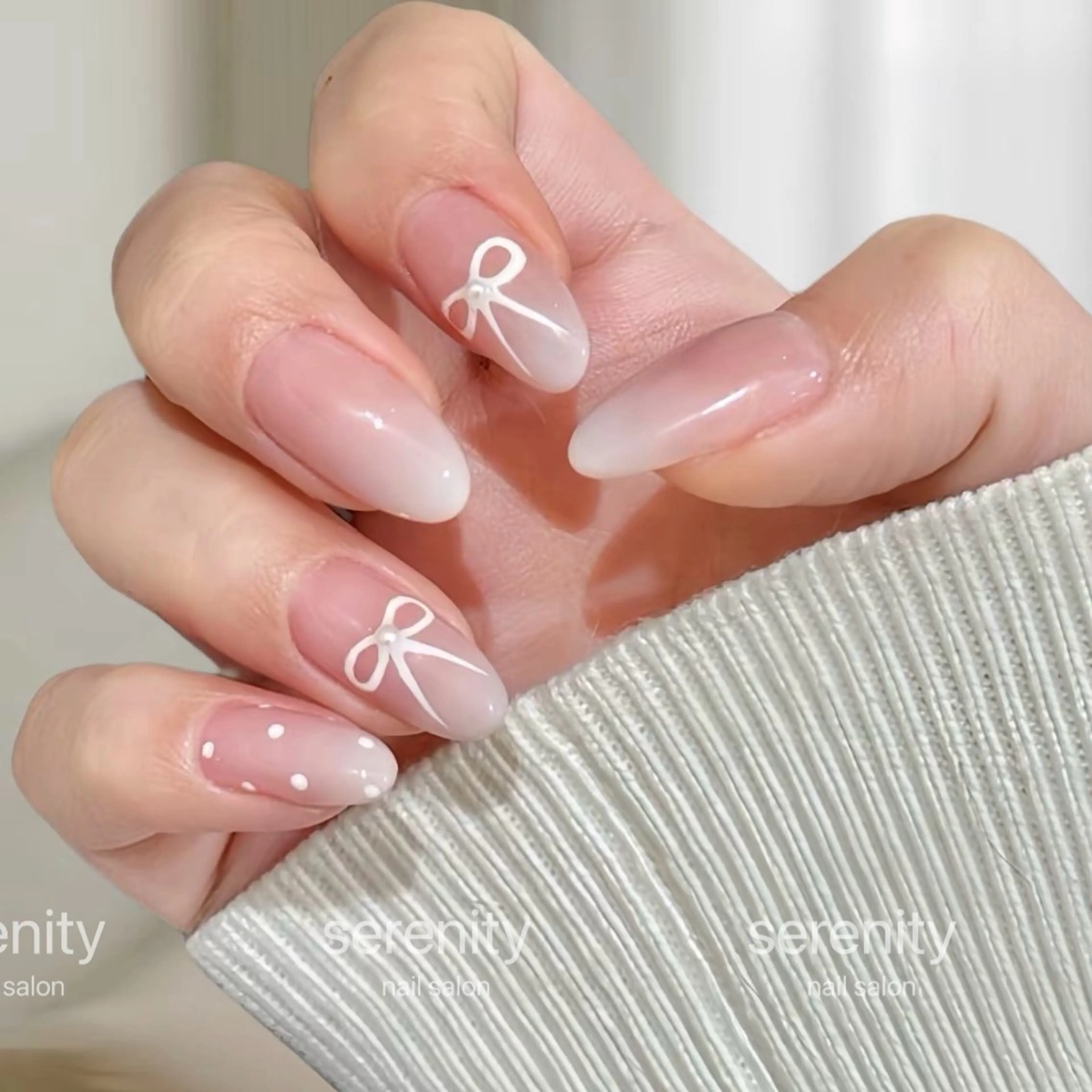 ネイル ハンドネイル ハンドケア ✨Serenity ワンホンネイルのネイルデザイン