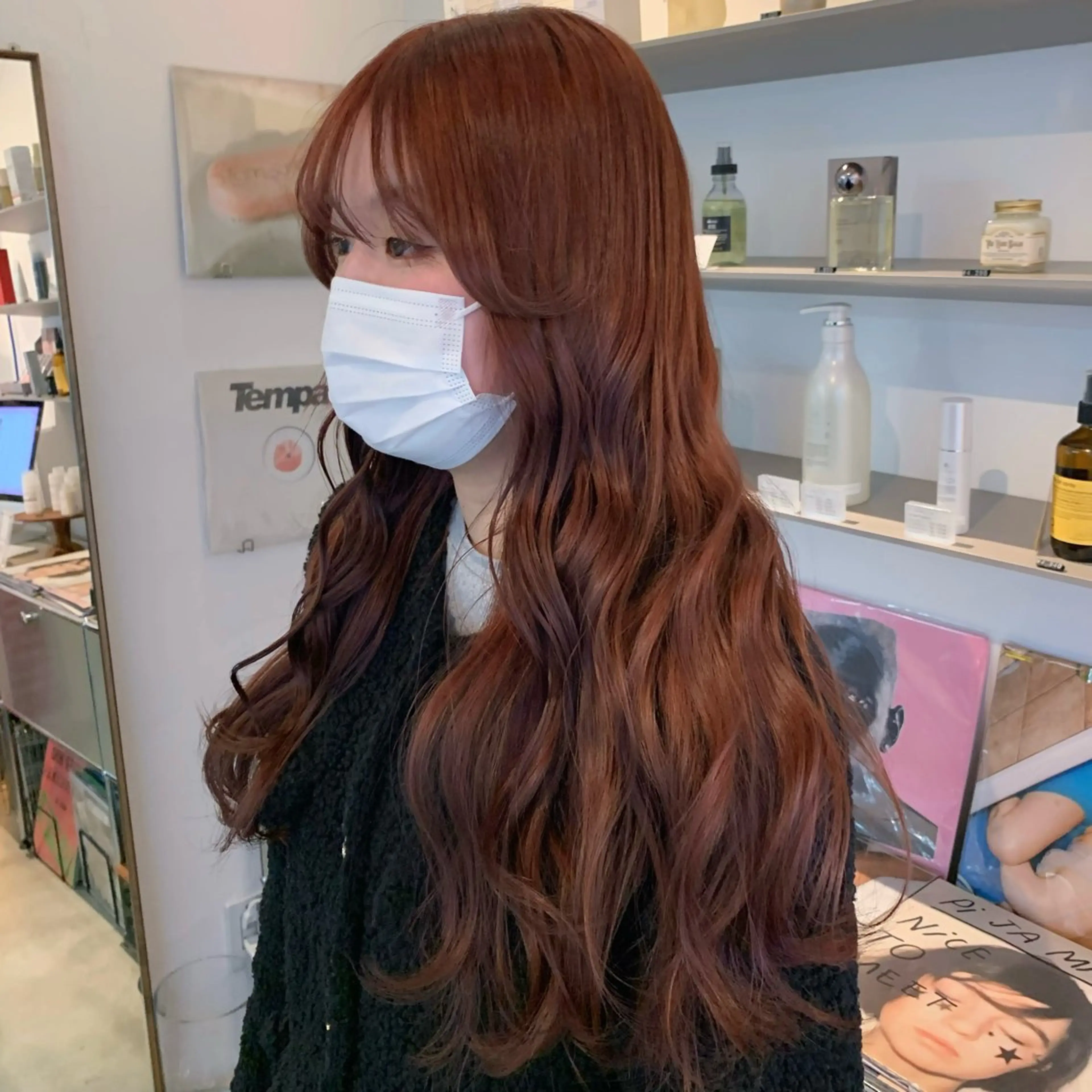 ロング カラー ブラウンカラー ピンクカラー ピンクブラウン ヘアカラー MARIKA 透明感 / 韓国ヘア🪄のヘアスタイル