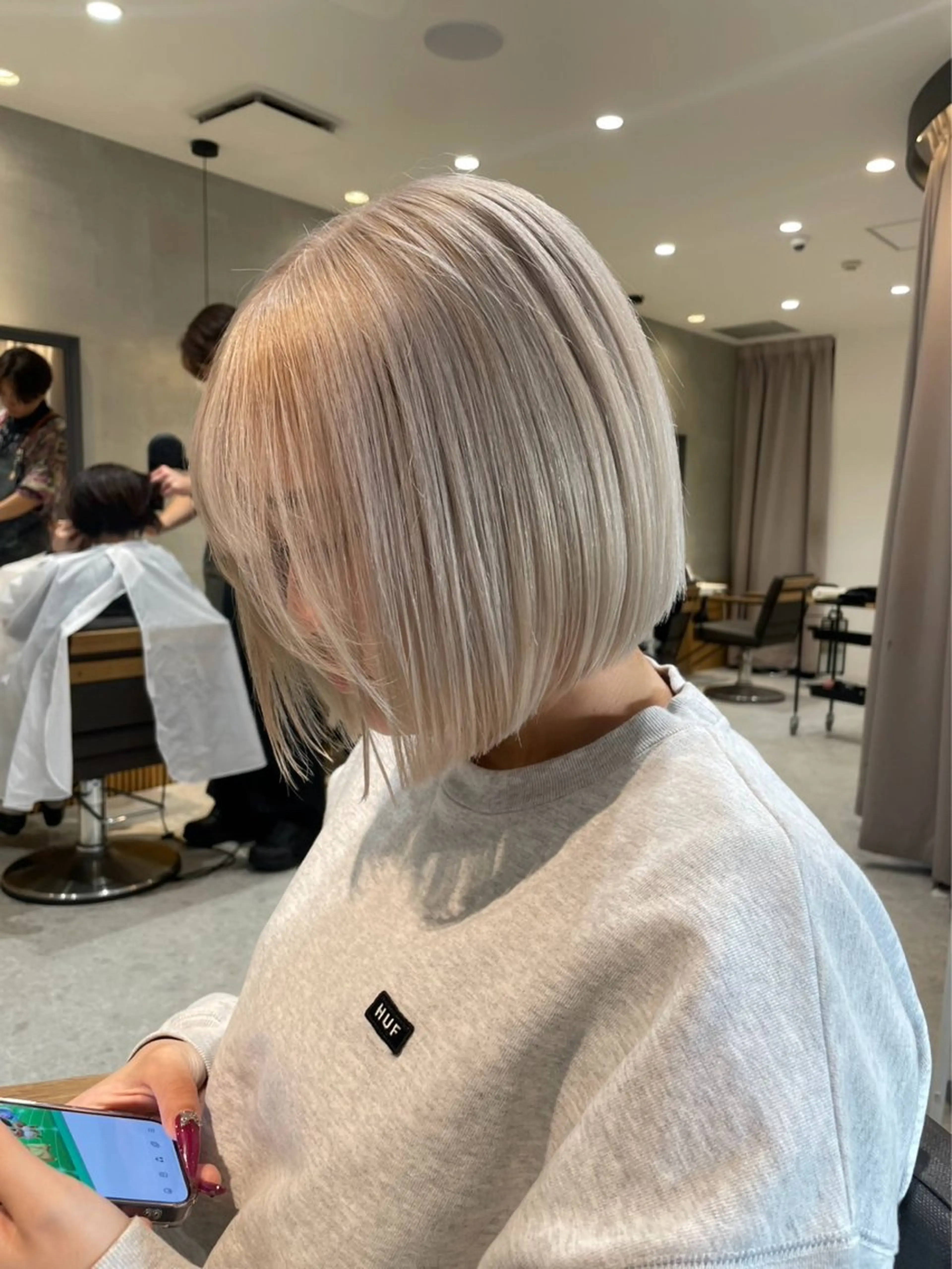 ミディアム ハイトーン特化🤍/ ハルナのヘアスタイル