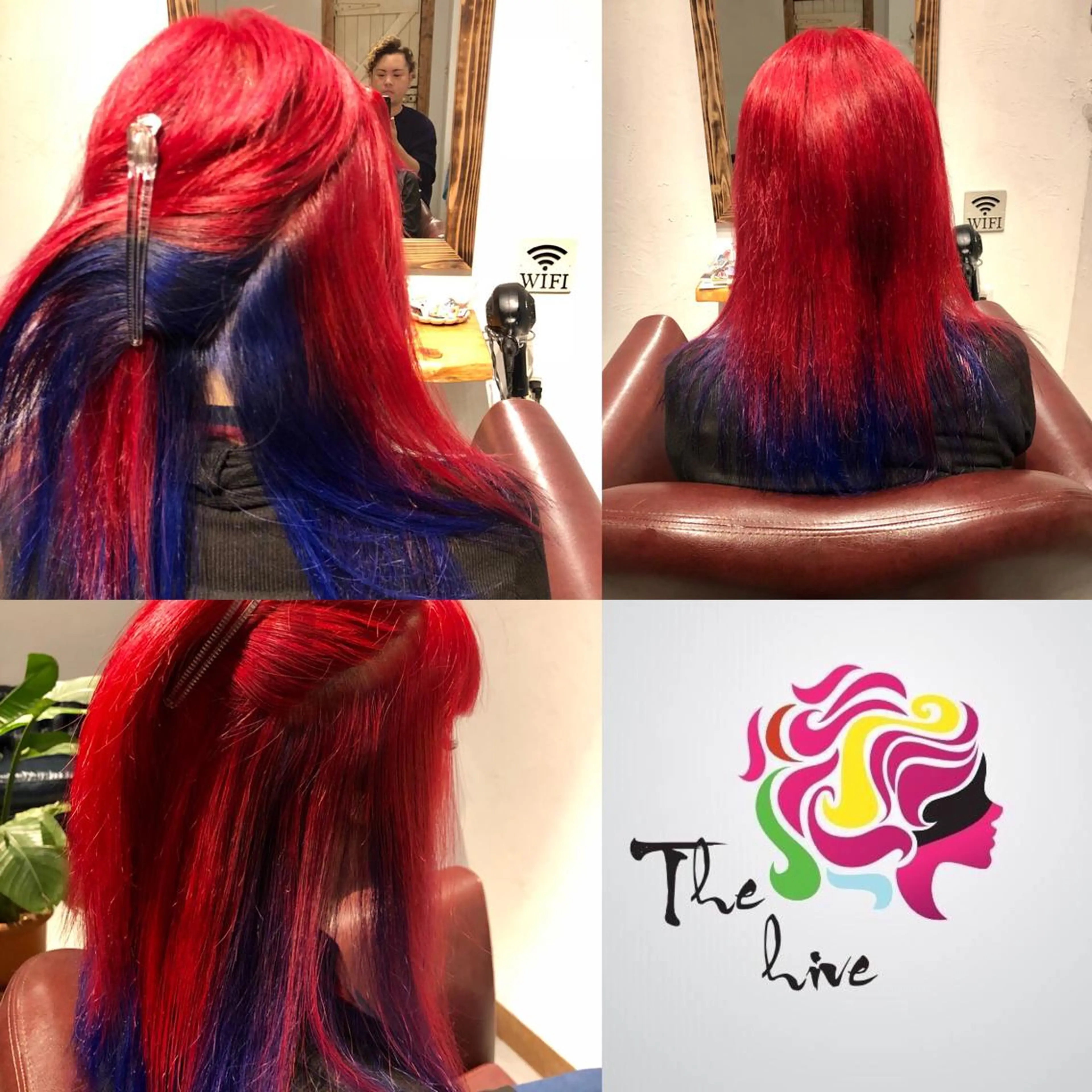 ロング カラー インナーカラー カット ヘアカラー Hair salon The  hiveのヘアスタイル