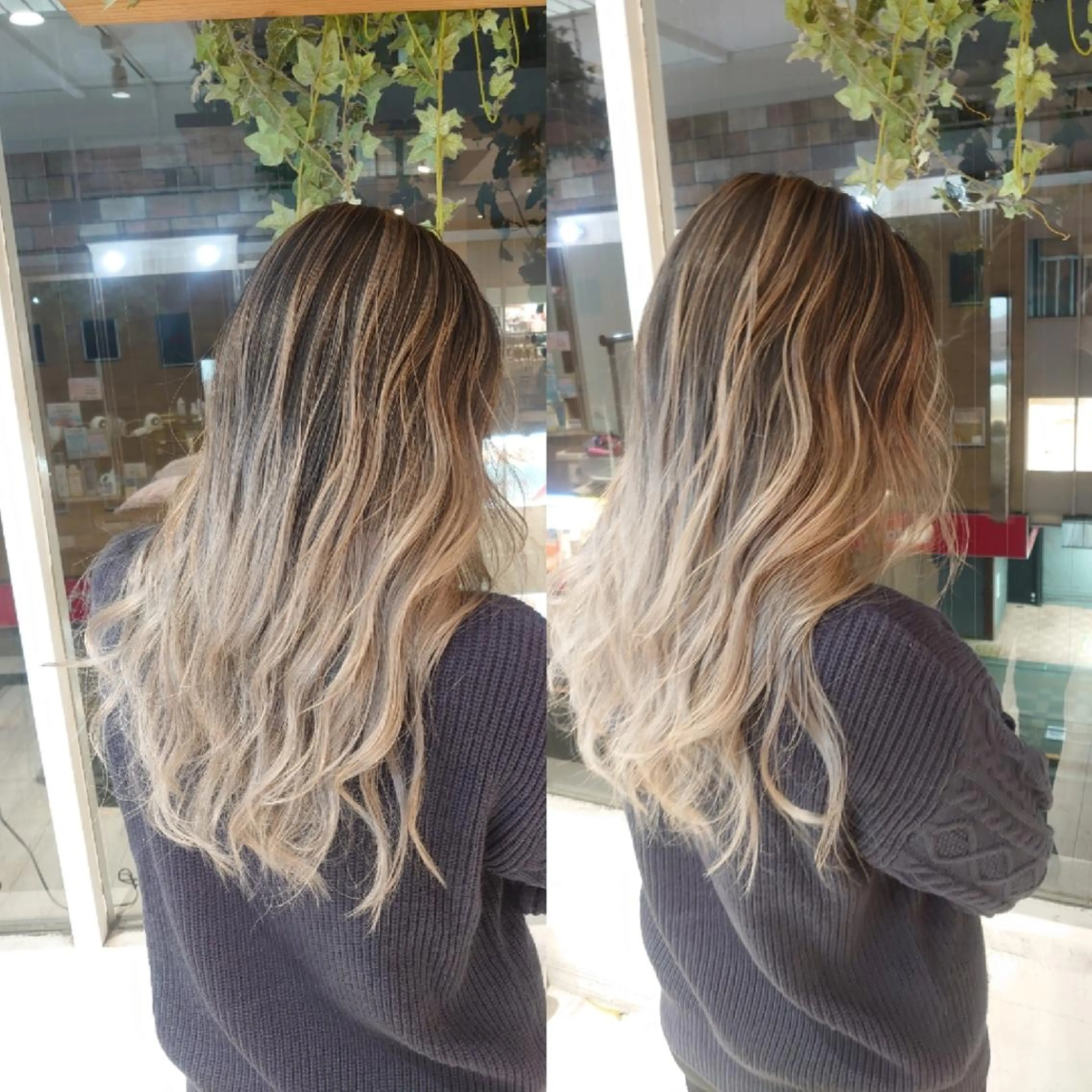 セミロング カラー バレイヤージュ ブリーチ レイヤーカット トリートメント カット ヘアカラー E Komo hair所属・Wow❕E Komo hair 永井一輝のヘアスタイル