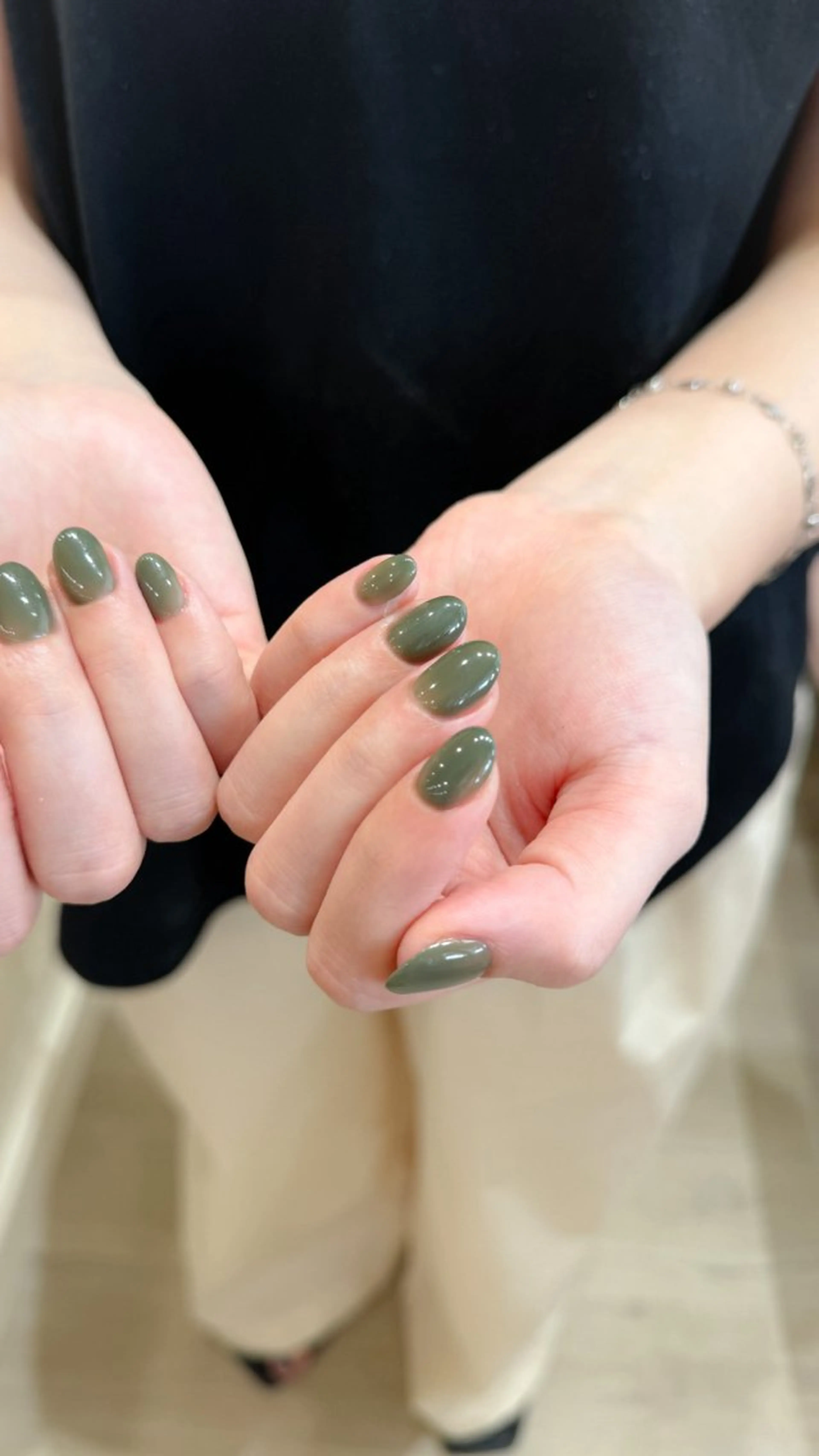 ネイル ワンカラーネイル nail salon neige所属・ジェムネイル Risa.のネイルデザイン