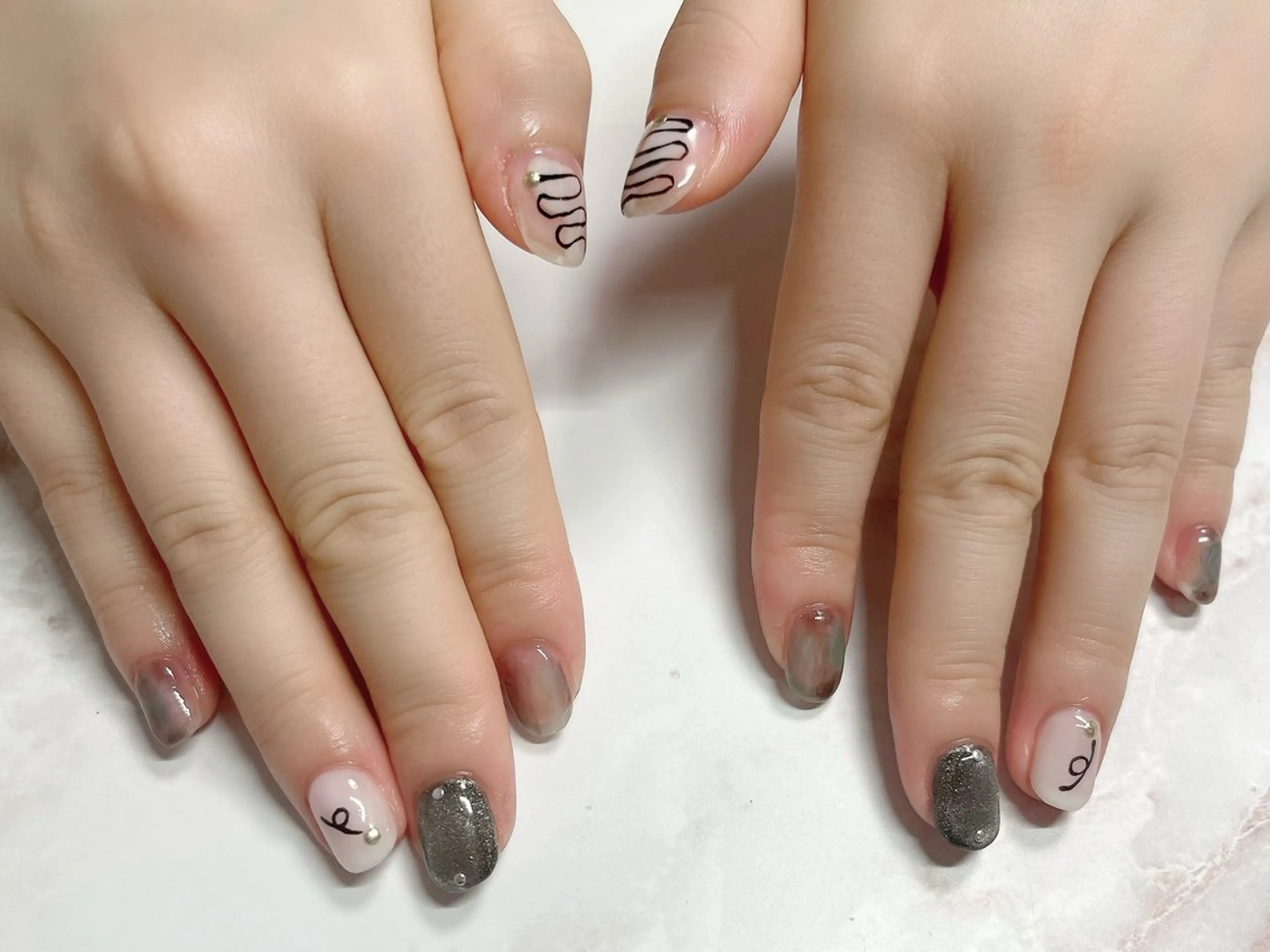 ネイル アートネイル 持ち込み ハンドネイル Sourire所属・Nail Sourireのネイルデザイン