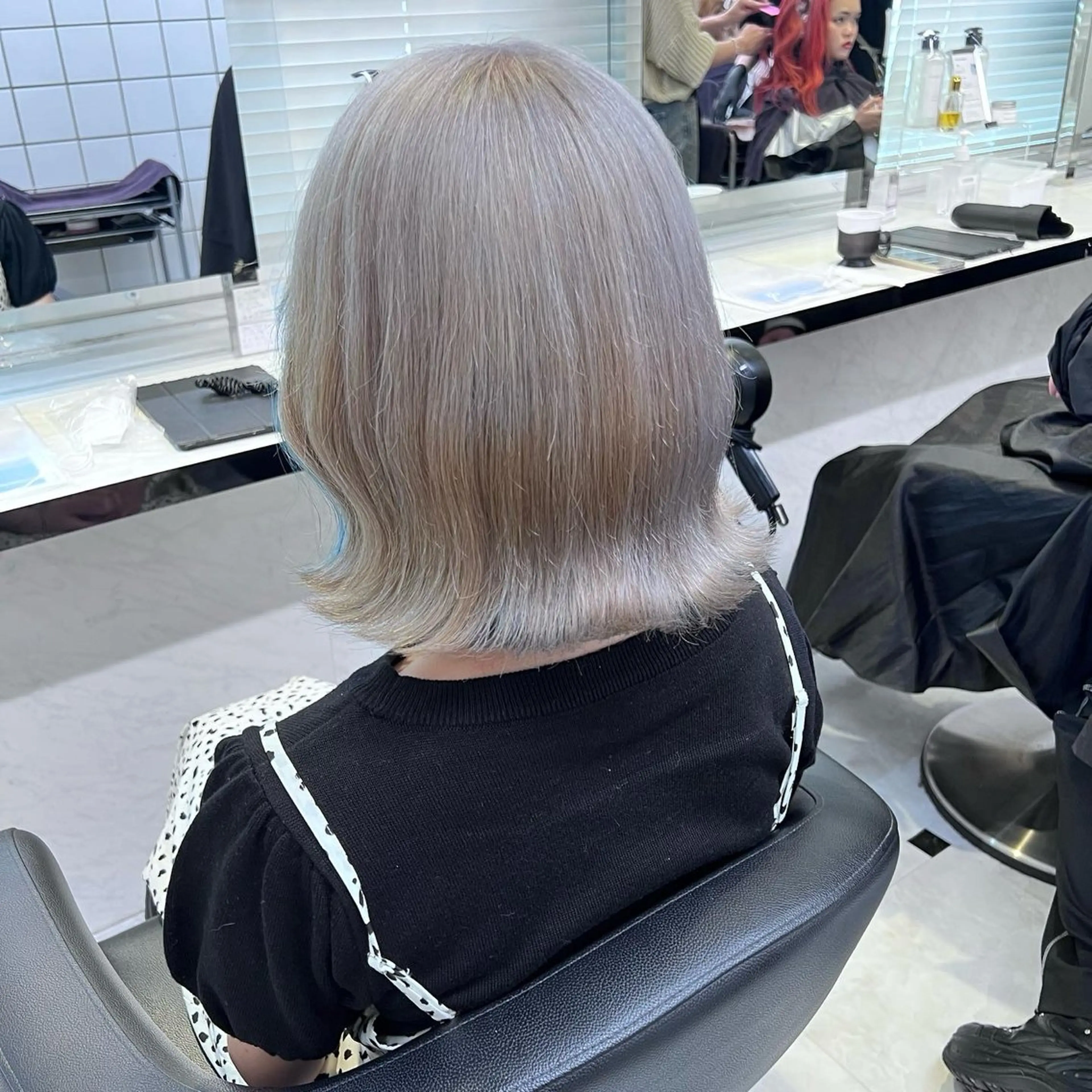 ミディアム カラー ヘアアレンジ ヘアカラー トリートメント ヘッドスパ ヘアセット 💕上野美容師☁ ブリーチ💖サワのヘアスタイル