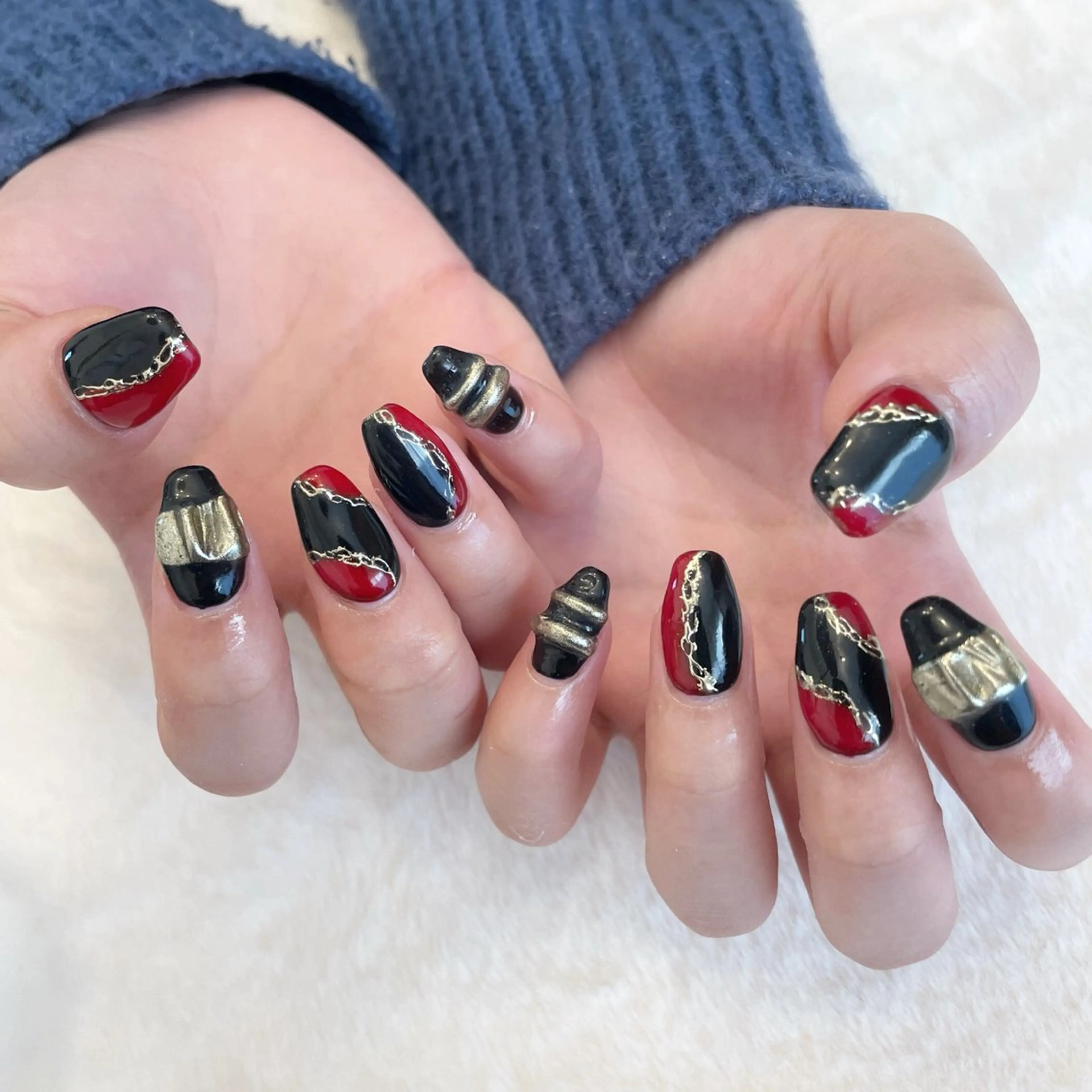 ネイル 成人式 ハンドネイル Sea  nail by emaのネイルデザイン