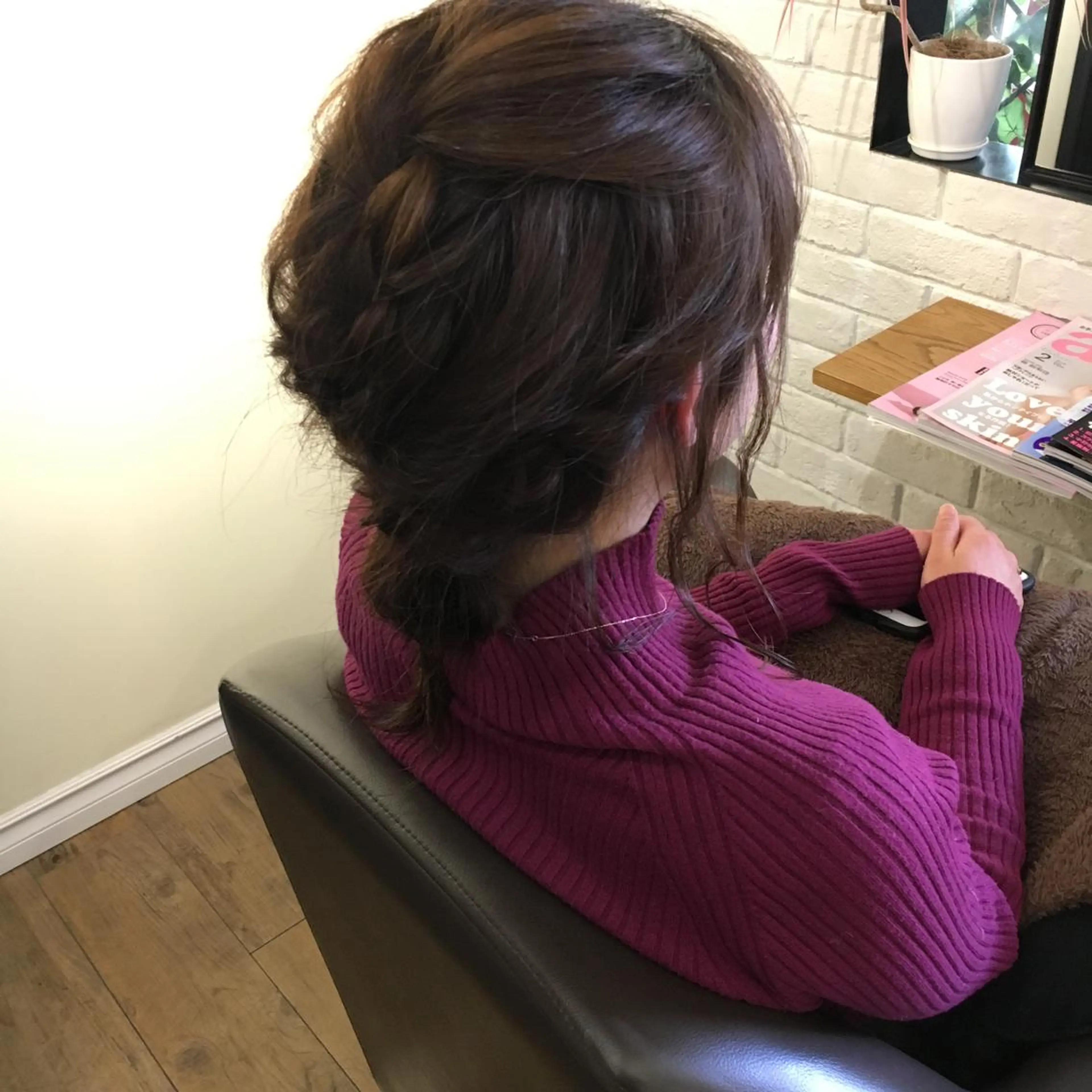 セミロング カラー ヘアアレンジ 上川 美幸のヘアスタイル