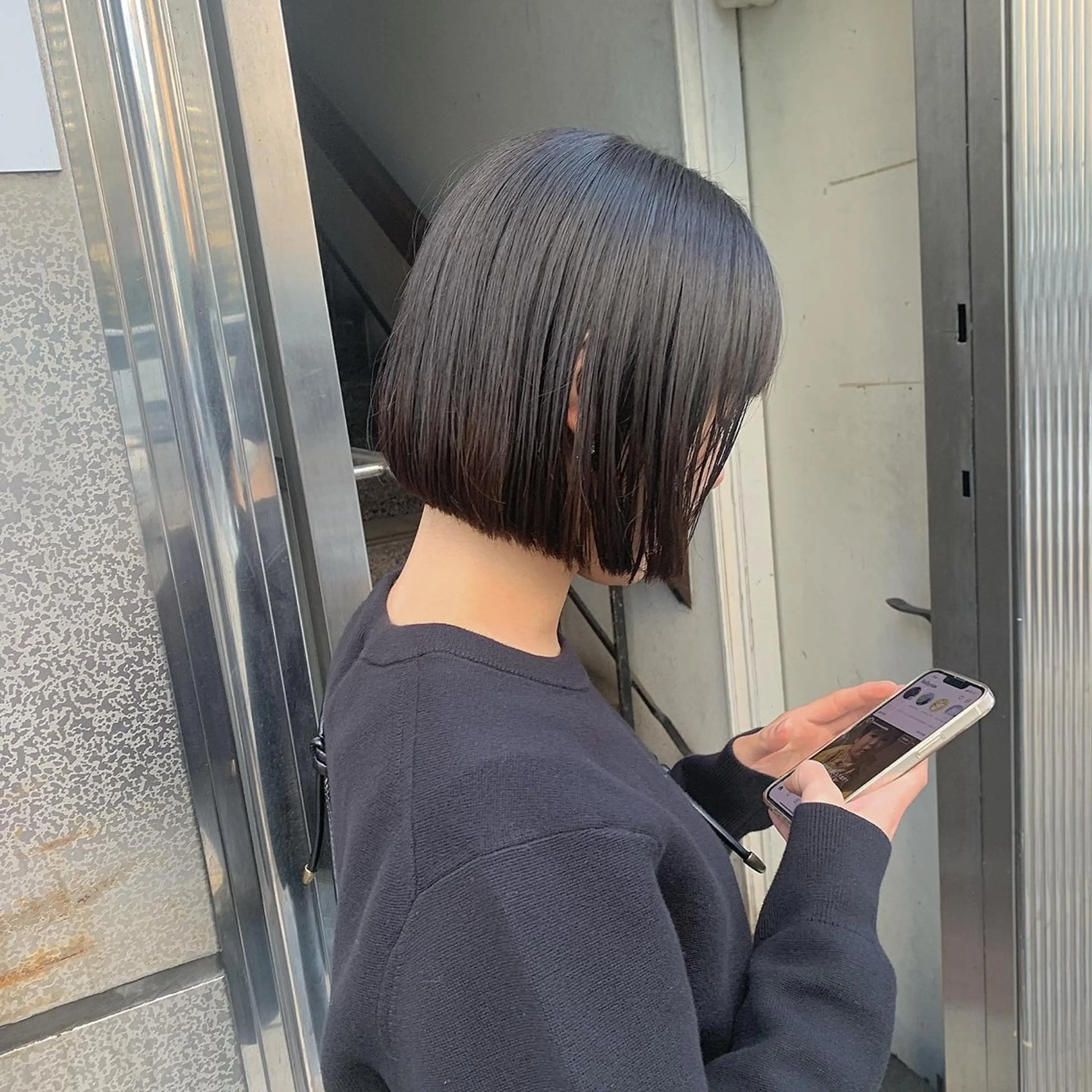ミディアム ボブ 門野 優羽のヘアスタイル